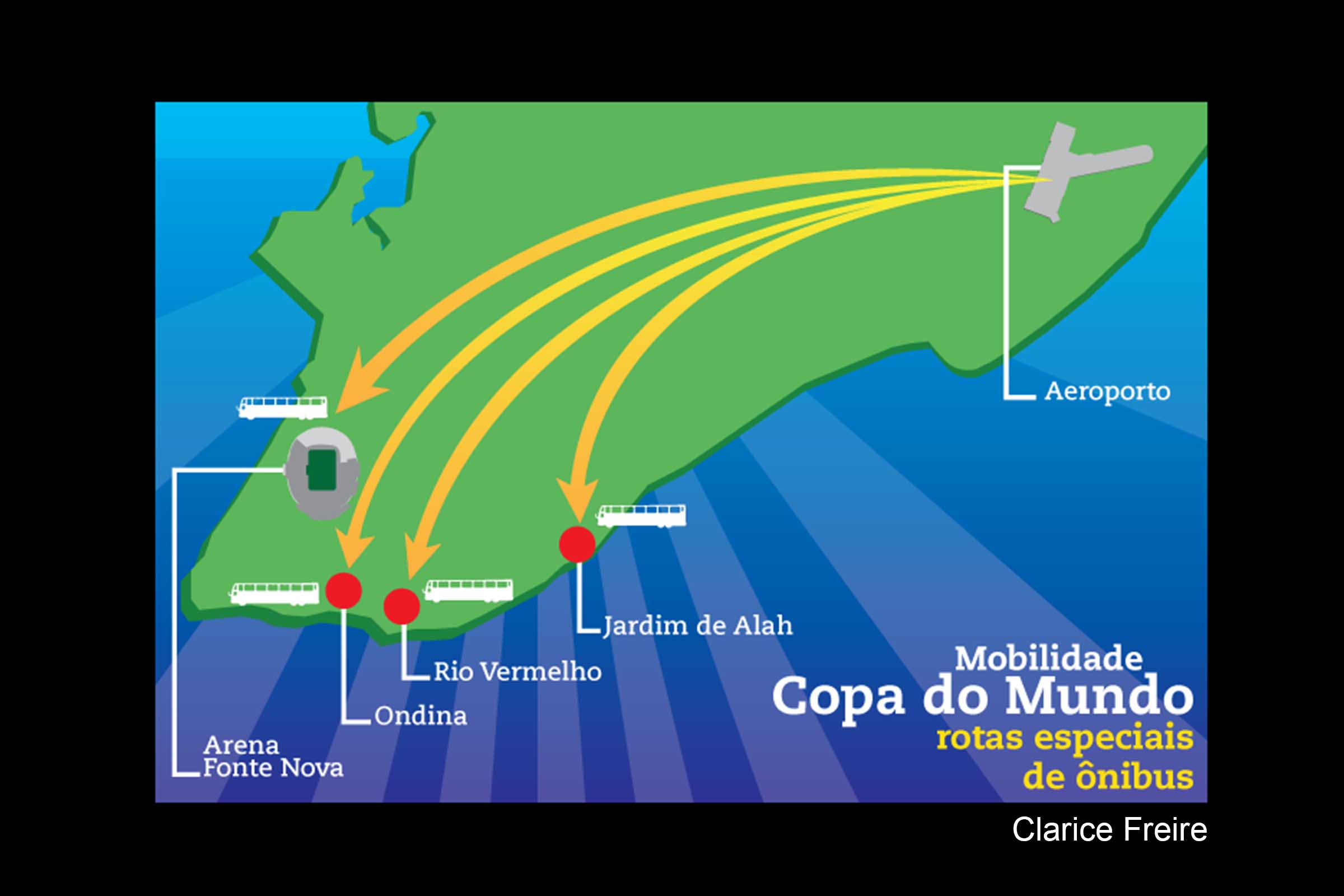 Metrô e outras obras do Governo da Bahia integram plano de mobilidade para a Copa 2014