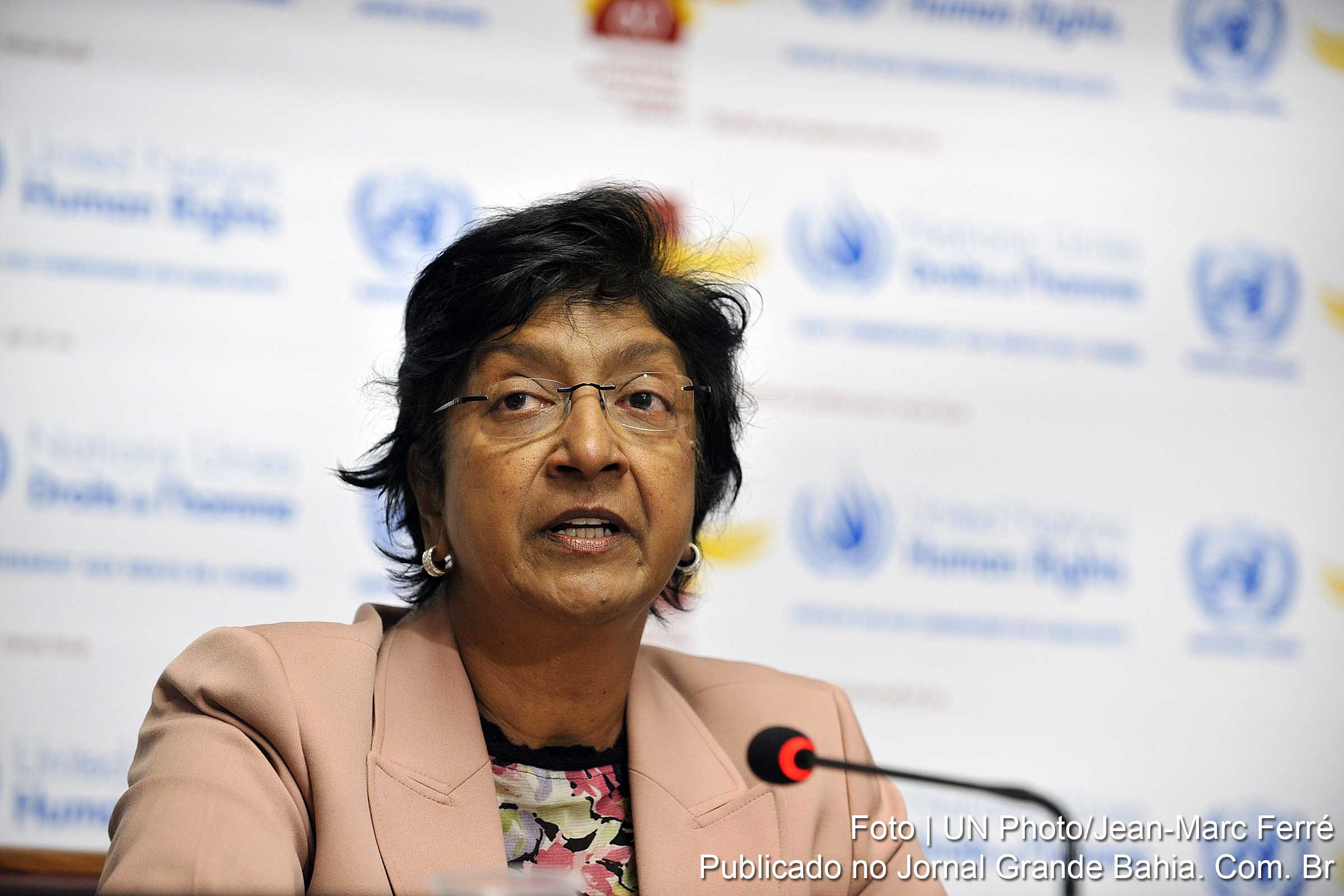 Navanethem Pillay (Navi Pillay) é representante internacional da ONU para os direitos humanos.