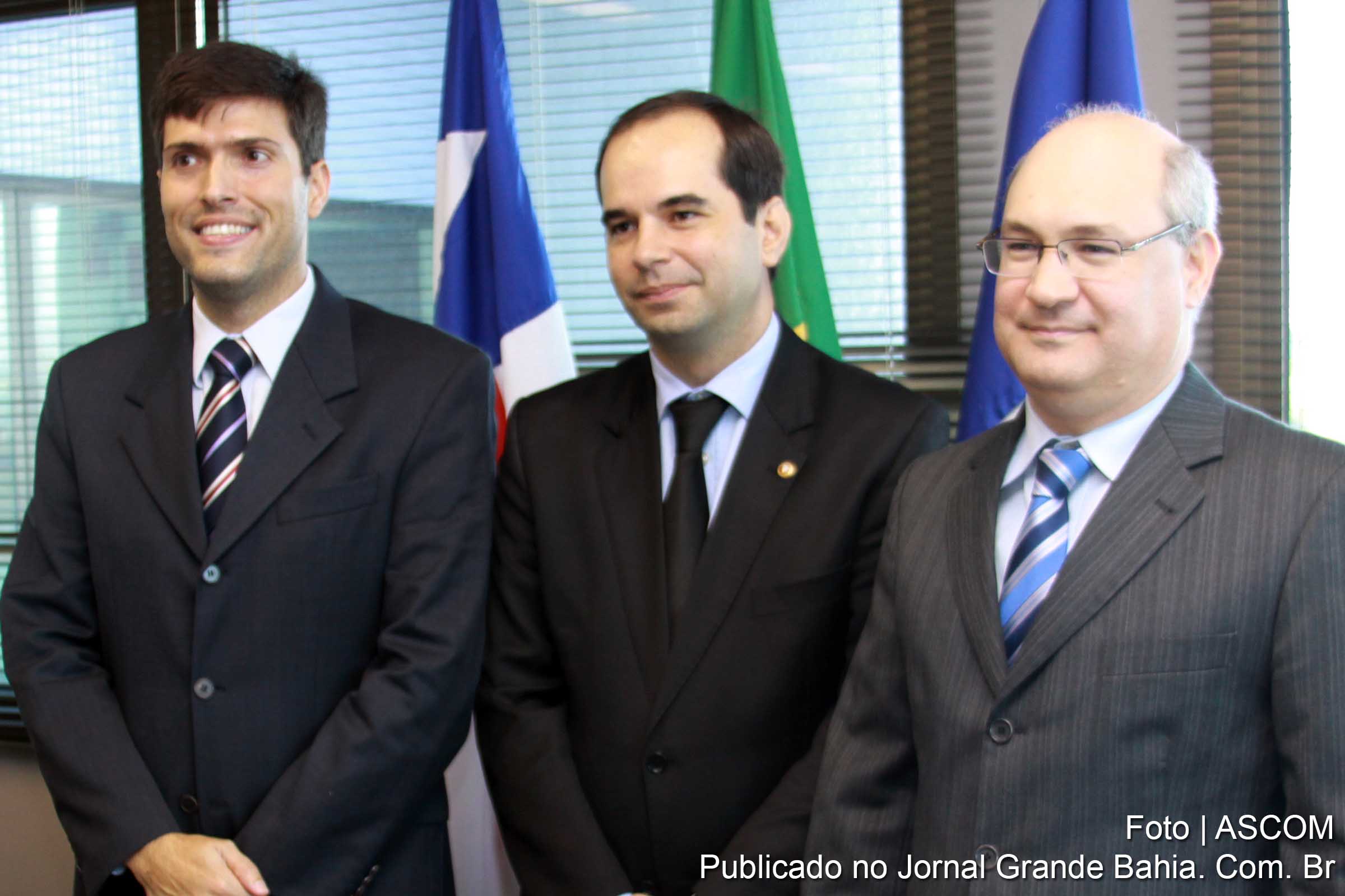 Pablo Barreto, Alberto Balazeiro e Márcio Fahel. Ministério Públicos celebram cooperação.