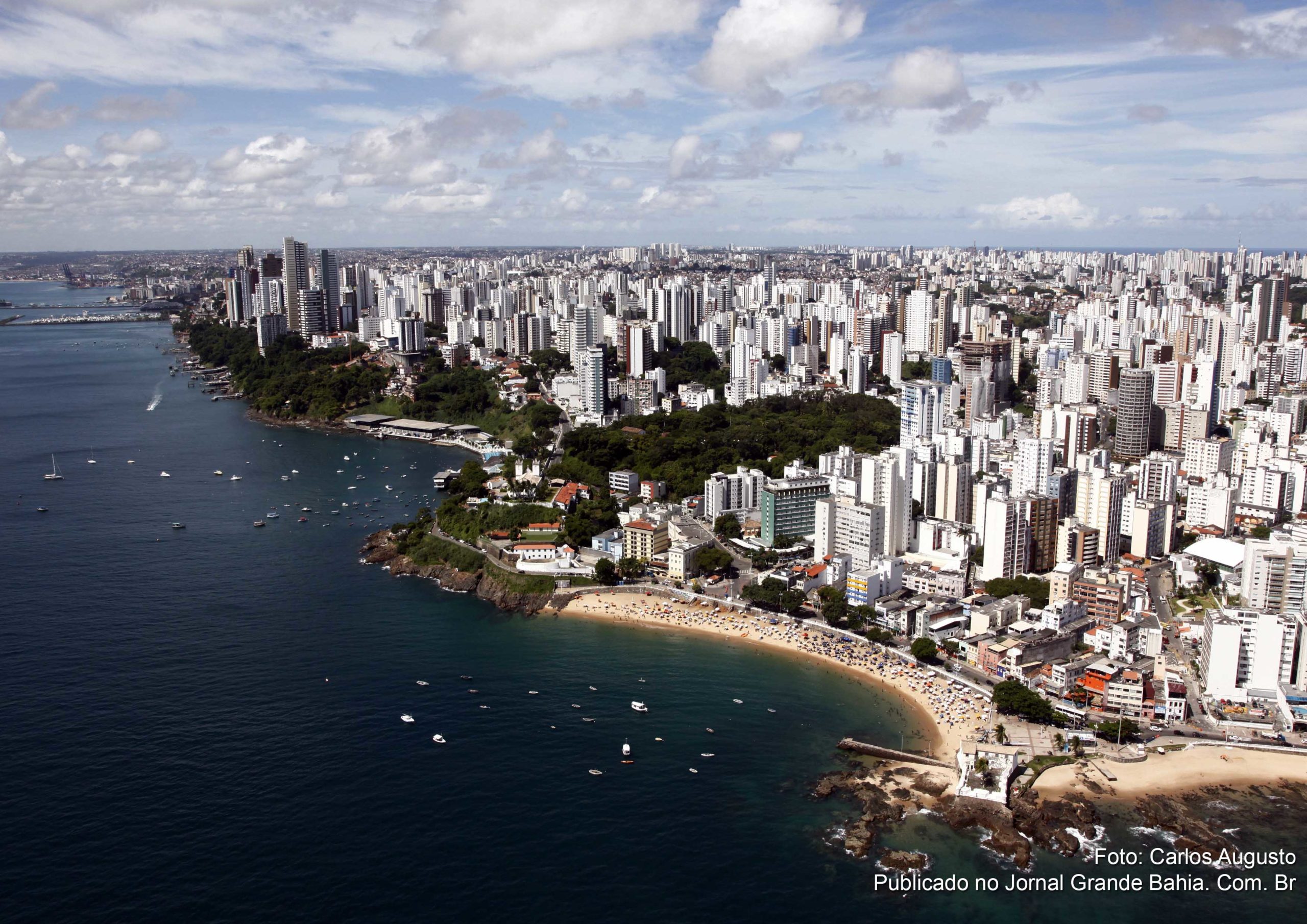 Vista aérea de Salvador. (Foto: Carlos Augusto | Jornal Grande Bahia)