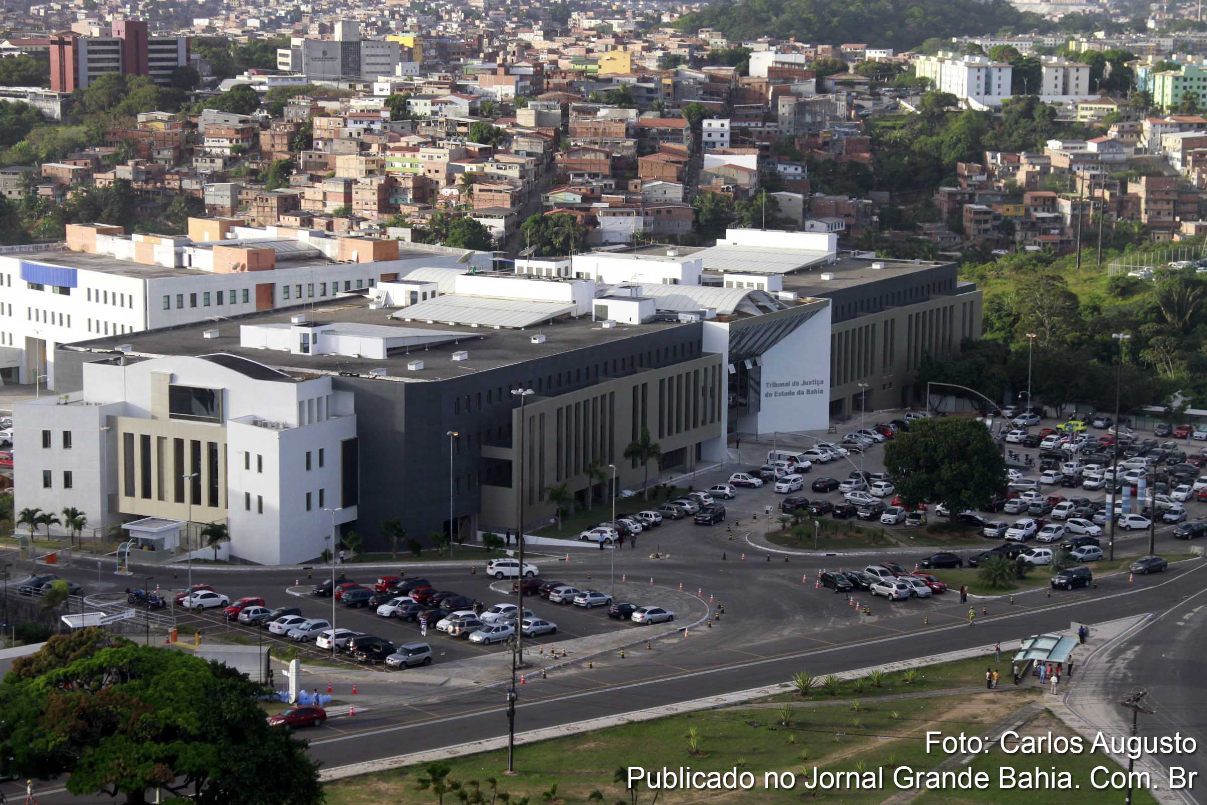 Vista aérea do Tribunal de Justiça da Bahia. (Foto: Carlos Augusto | Jornal Grande Bahia)