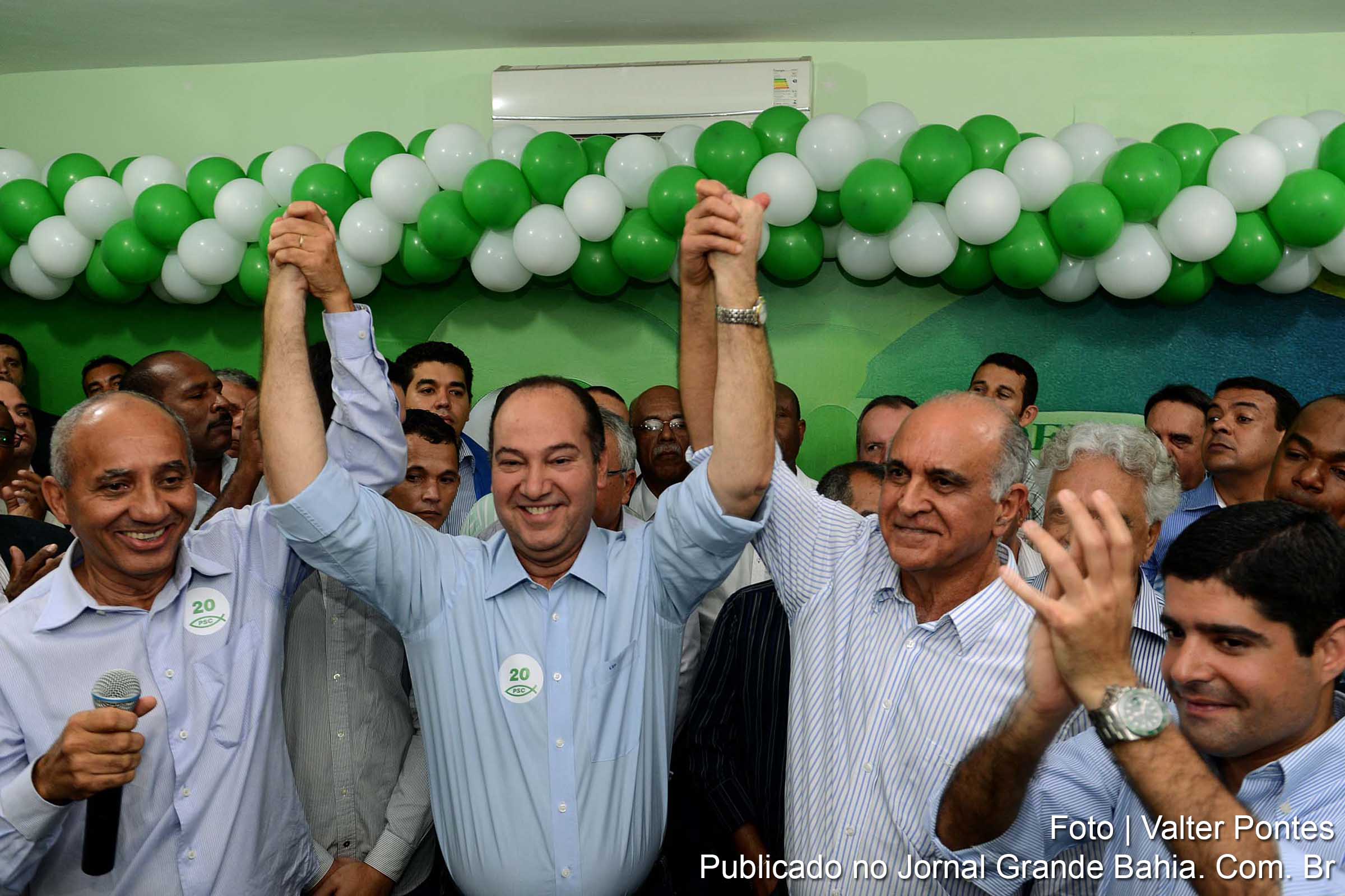 Paulo Souto durante convenção do PSC.
