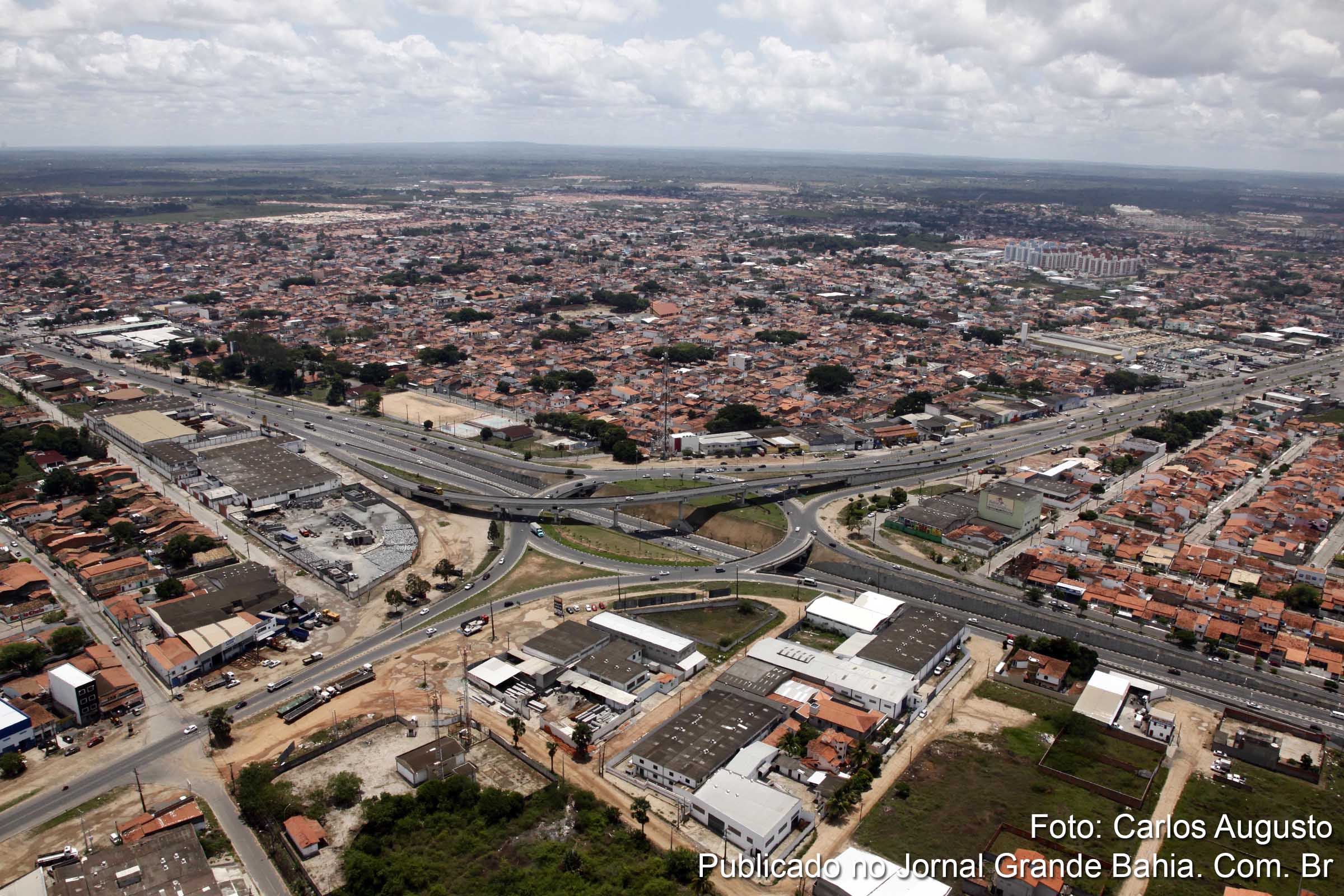 Vista aérea de Feira de Santana. (Foto: Carlos Augusto | Jornal Grande Bahia)