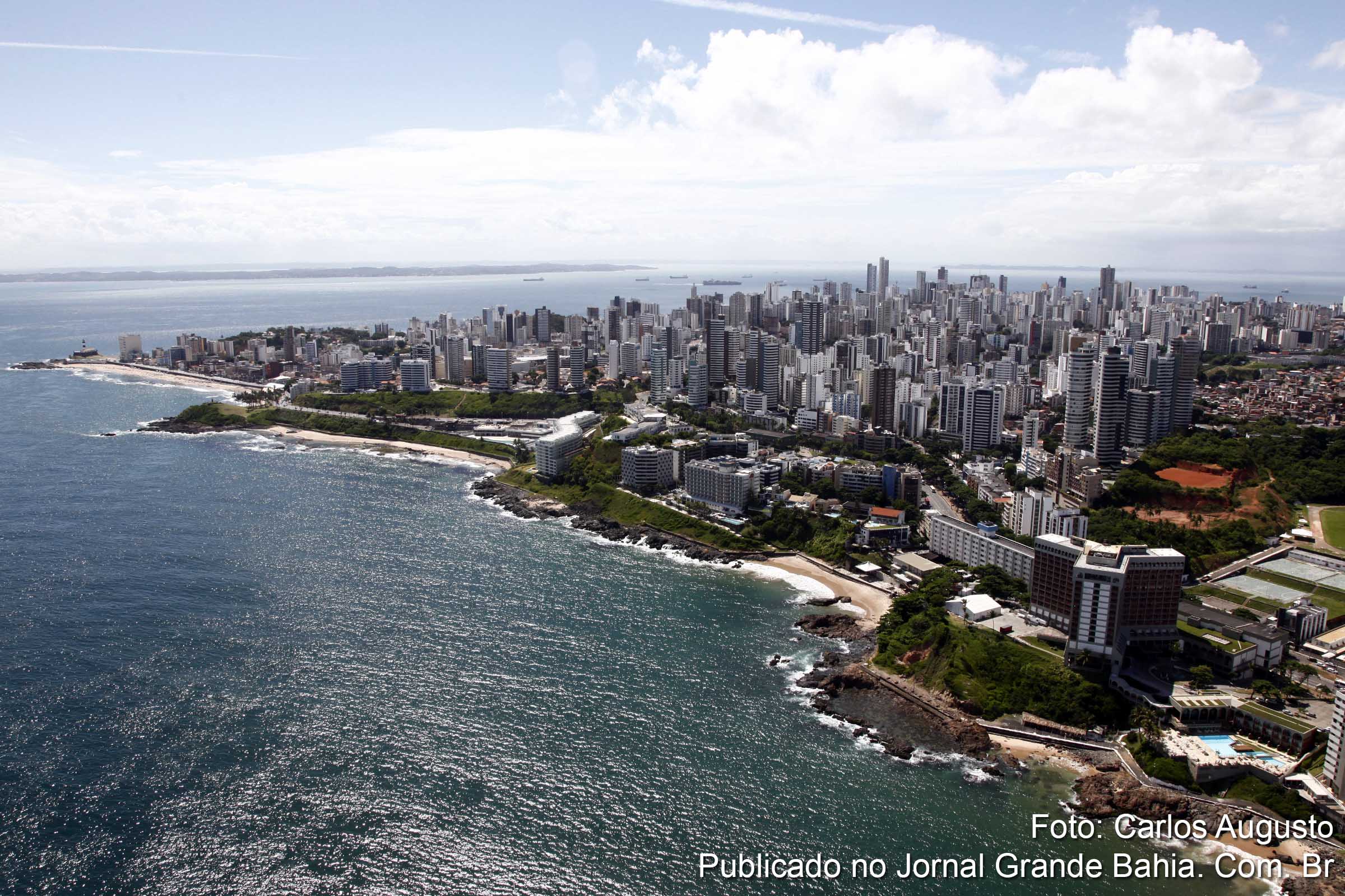 Vista aérea de Salvador. (Foto: Carlos Augusto | Jornal Grande Bahia)
