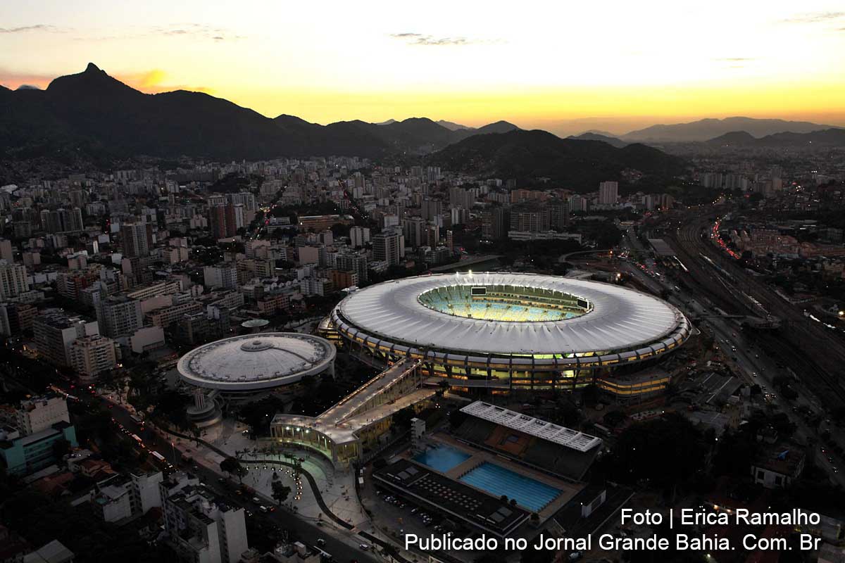 Imagem aérea do Maracanã após reforma.