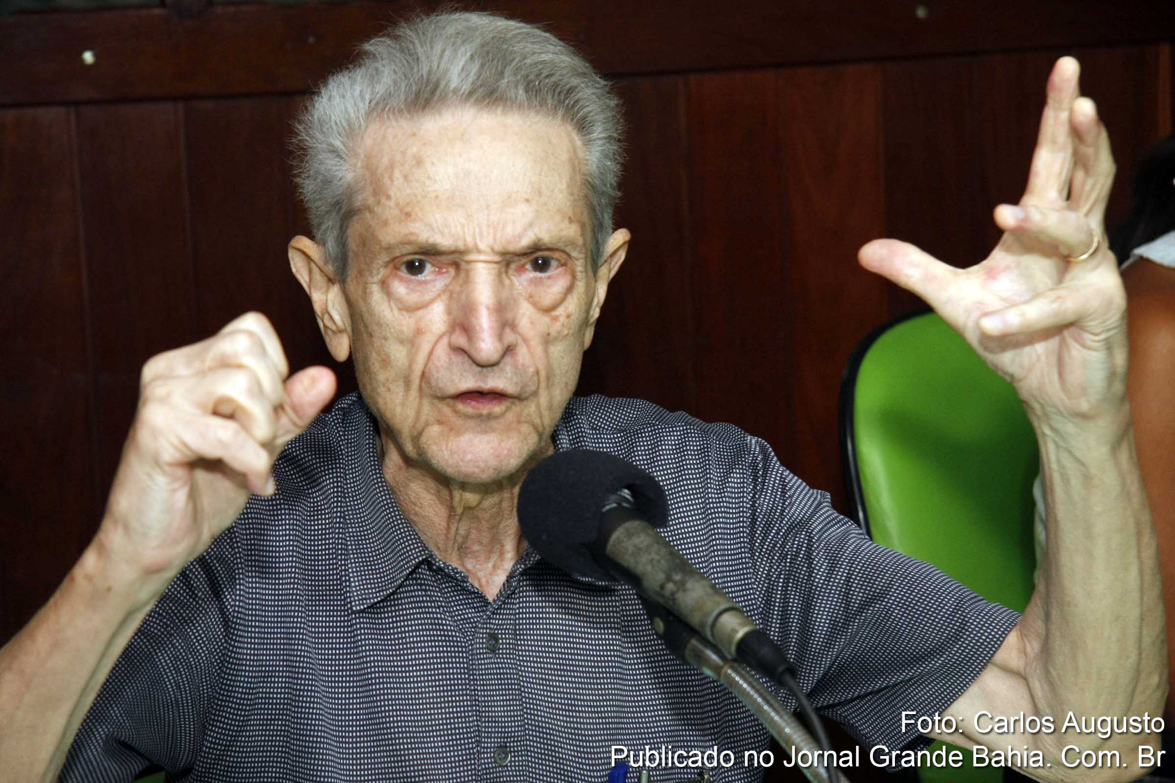 Aos 83 anos, morreu hoje (08/07/2014), em São Paulo, o ex-deputado federal Plínio de Arruda Sampaio. (Foto: Carlos Augusto | Jornal Grande Bahia)
