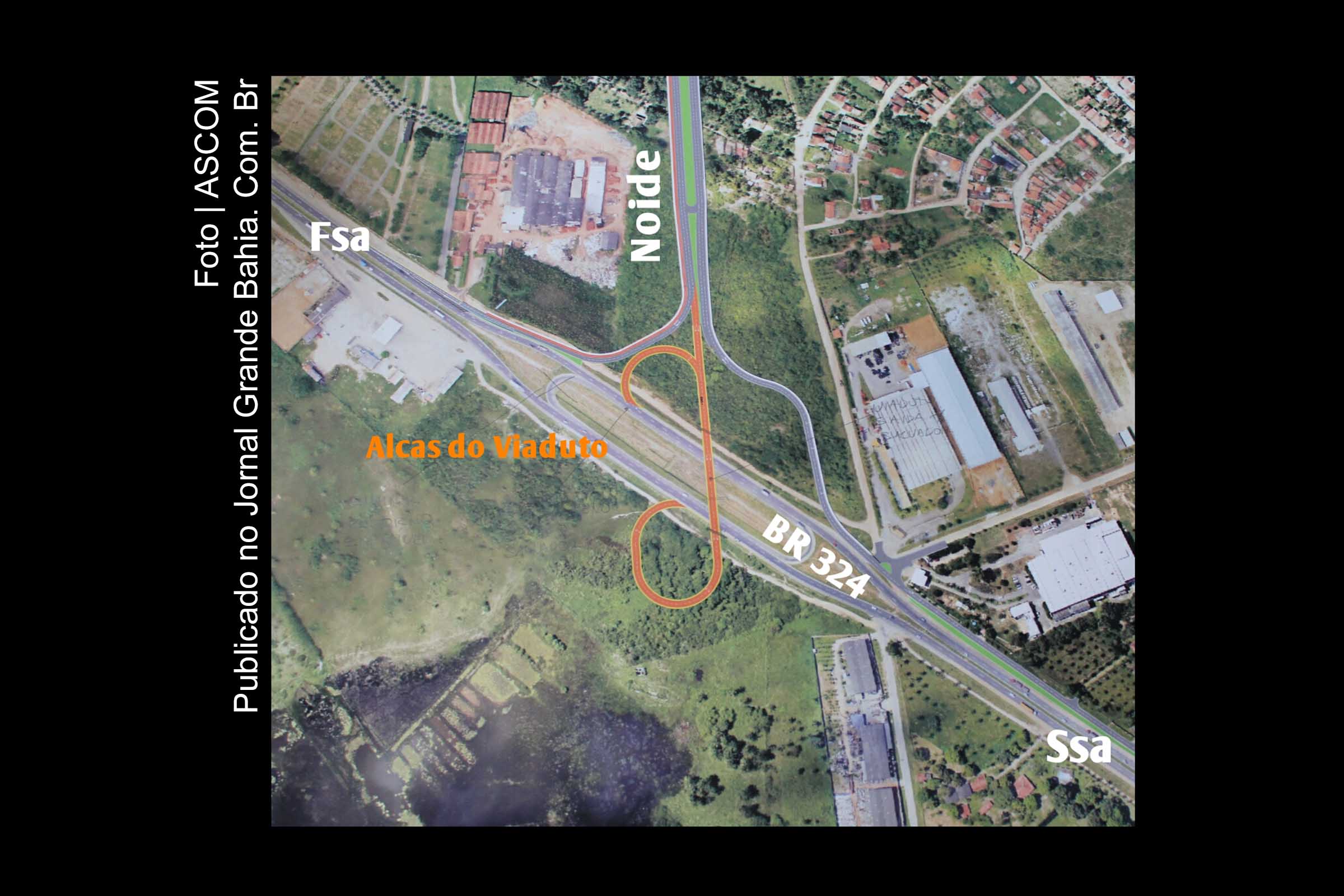 Proposta de interligação da BR 324 com a Avenida Nóide Cerqueira, em Feira de Santana.