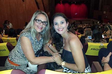 A diretora artística da Earte Manuela Oliveira que dirigiu o “Show de Talentos da Dança”, domingo ultimo .