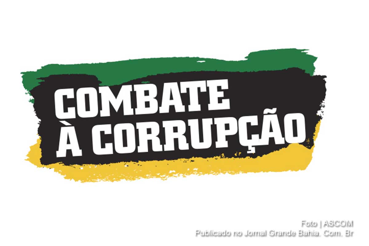 Selo da campanha de "Combate à corrupção"