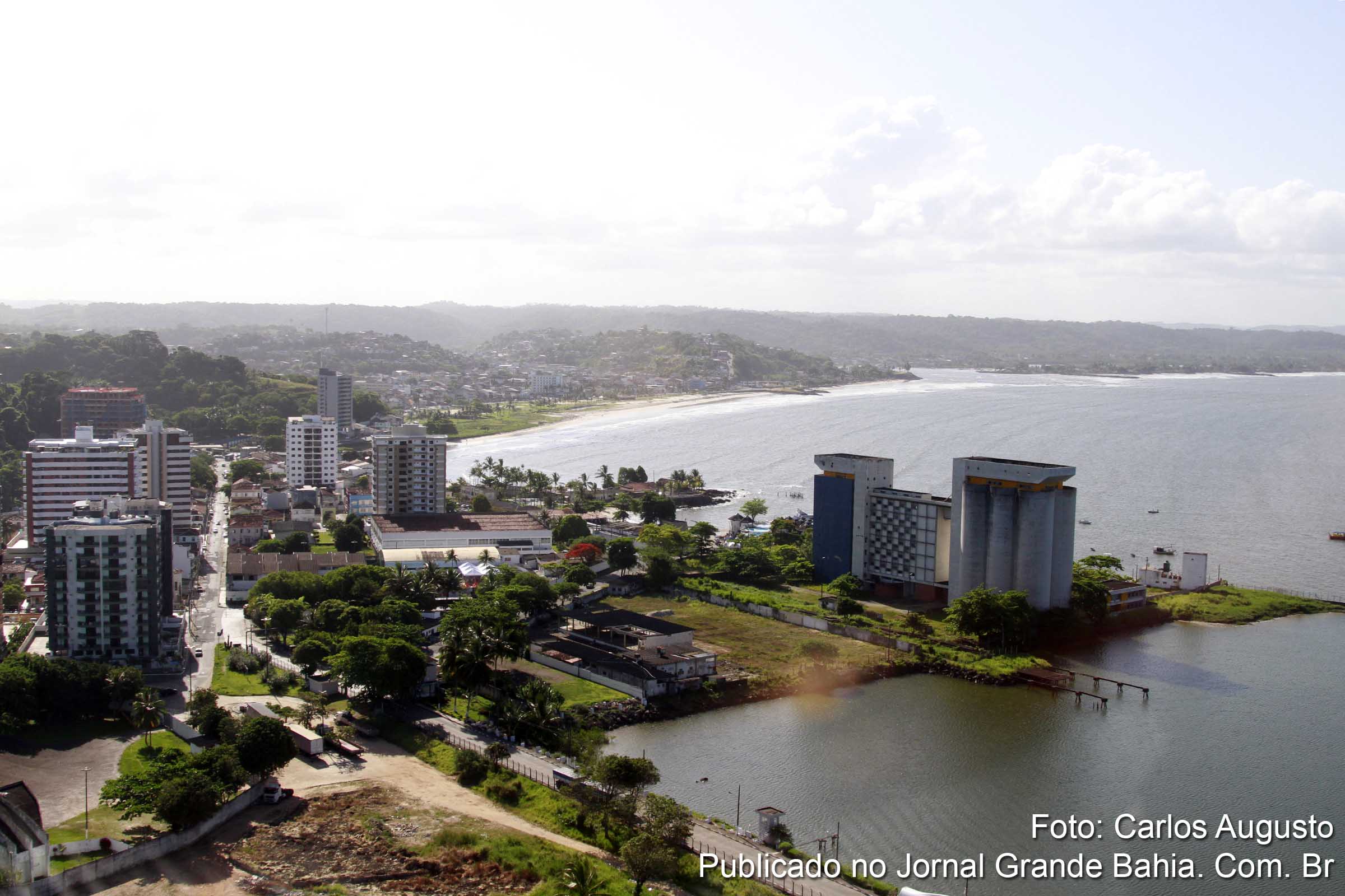 Vista aérea de Ilhéus. (Foto: Carlos Augusto | Jornal Grande Bahia)