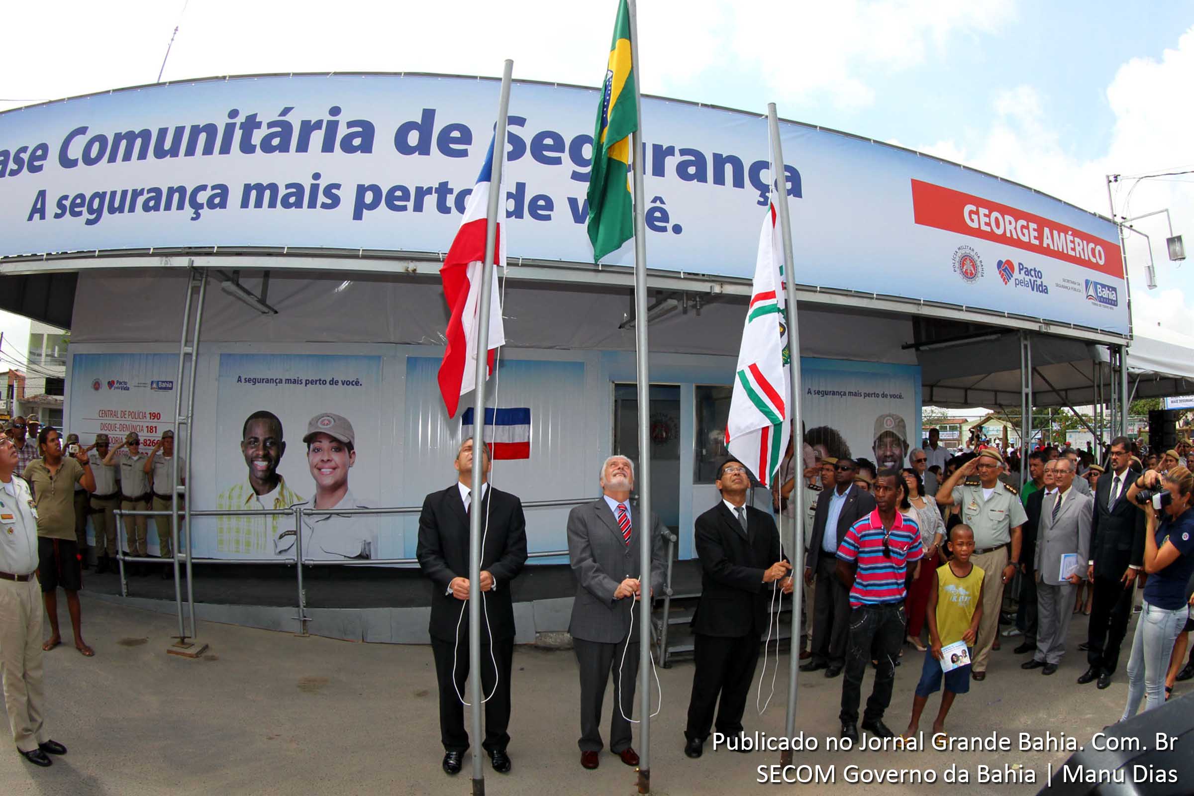 Governador Jaques Wagner regressa a Feira de Santana para inaugurar Base Comunitária de Segurança.