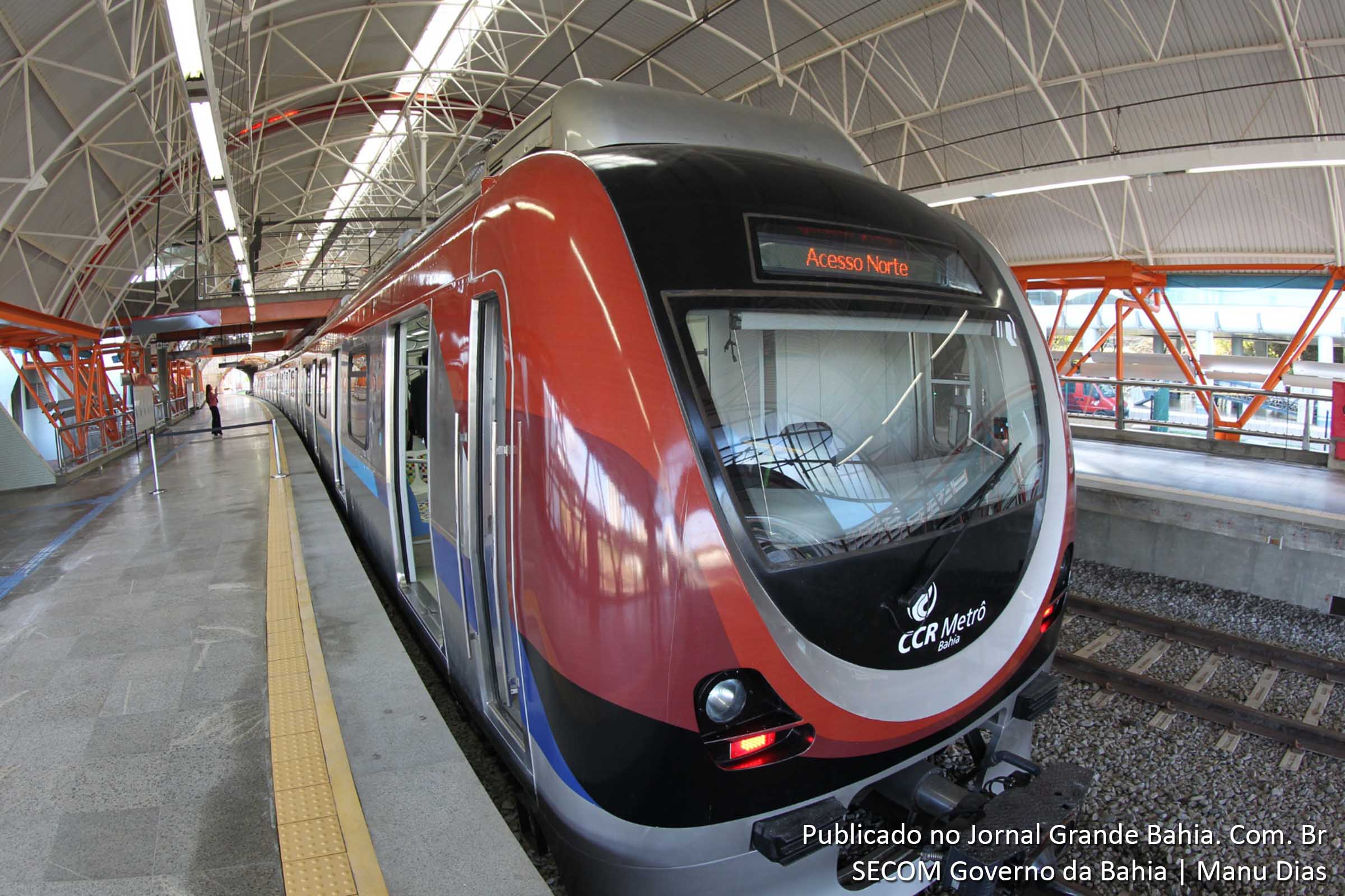 Metro de Salvador é operado pela CCR.