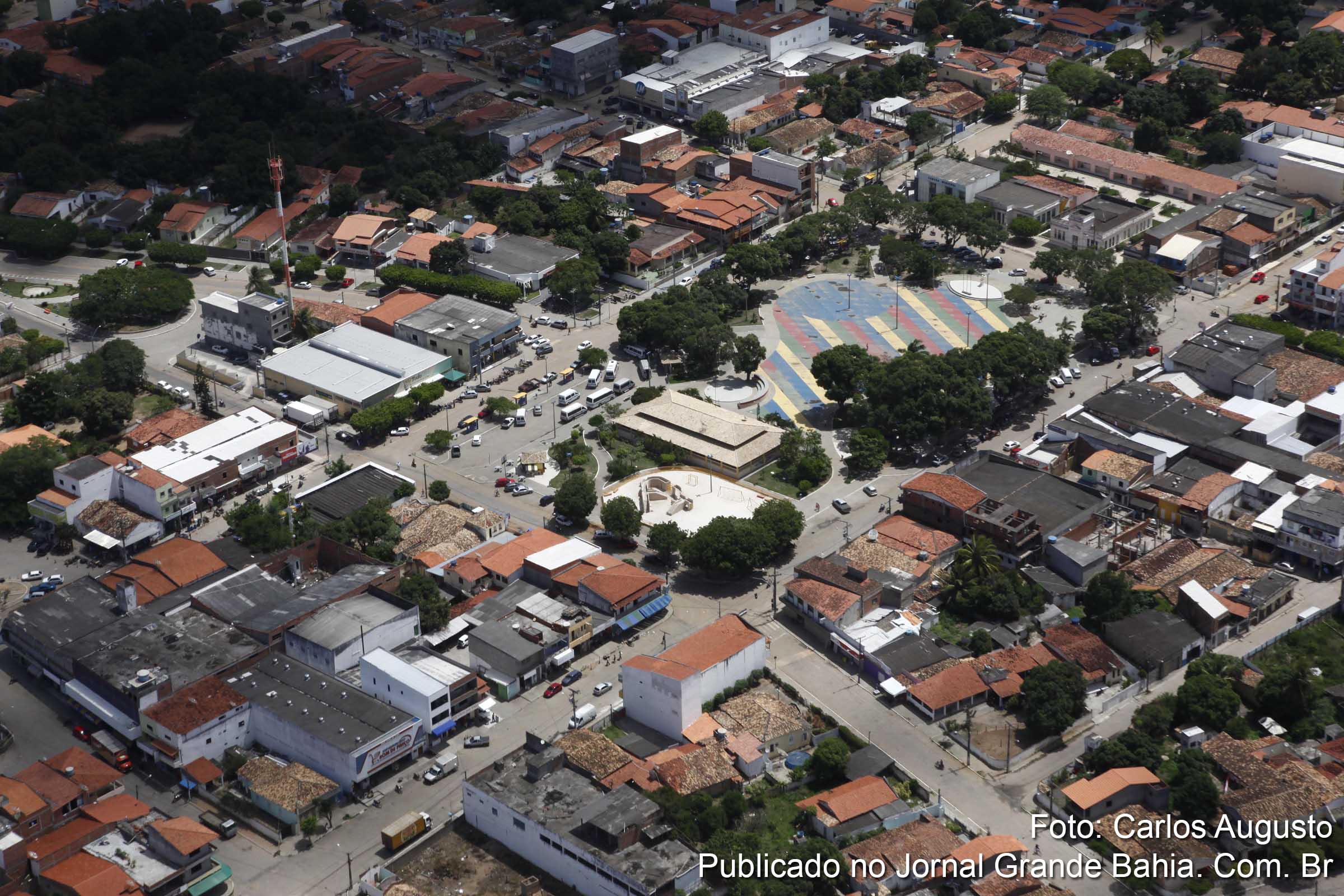 Vista aérea de Santo Estêvão.