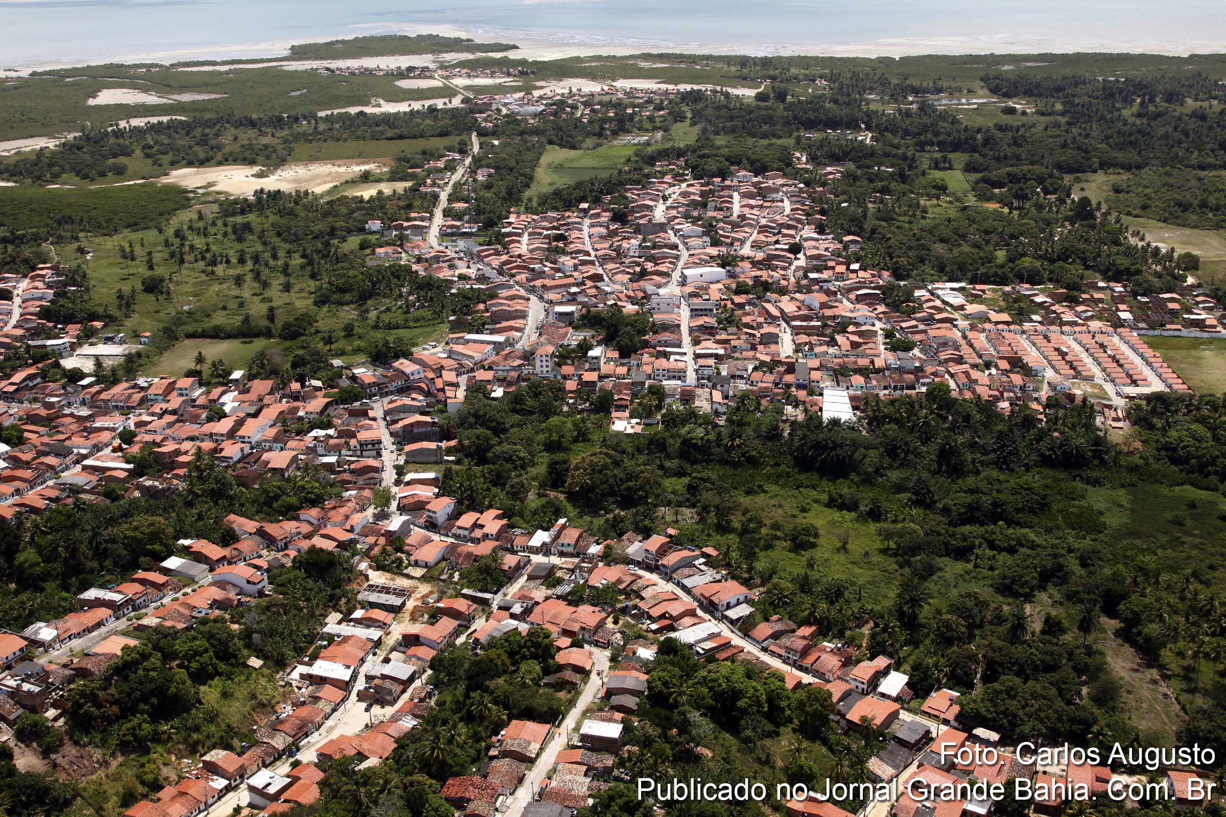 Vista aérea de Saubara. (Foto: Carlos Augusto | Jornal Grande Bahia)
