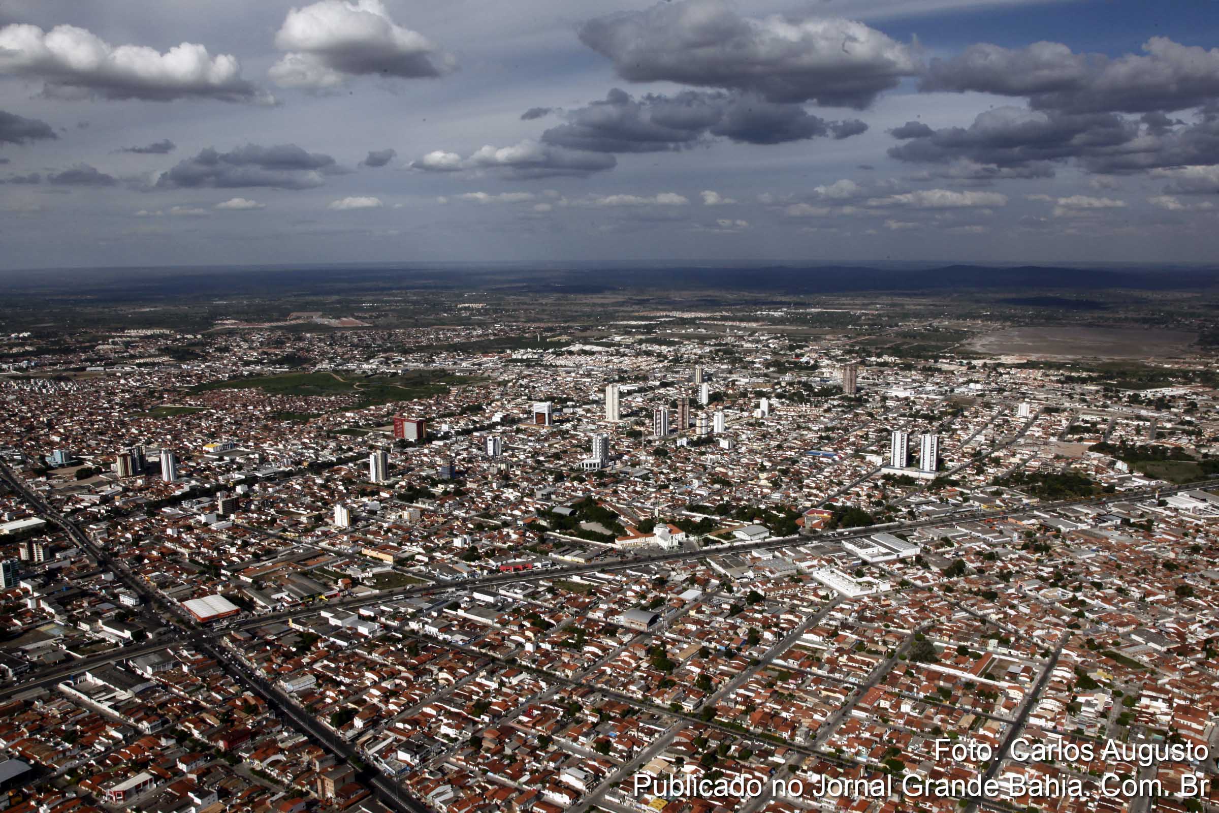 Vista aérea do bairro Capuchinhos.