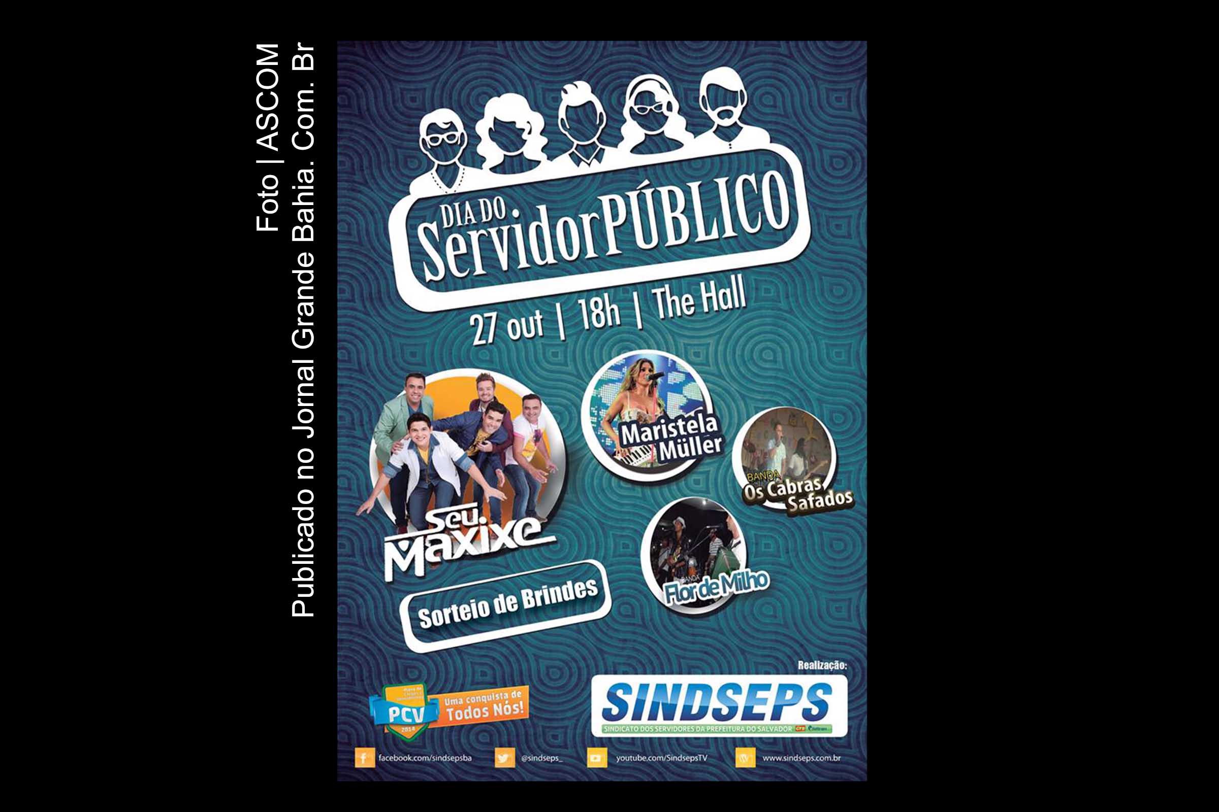 Cartaz da festa do servidor da PMS edição 2014.