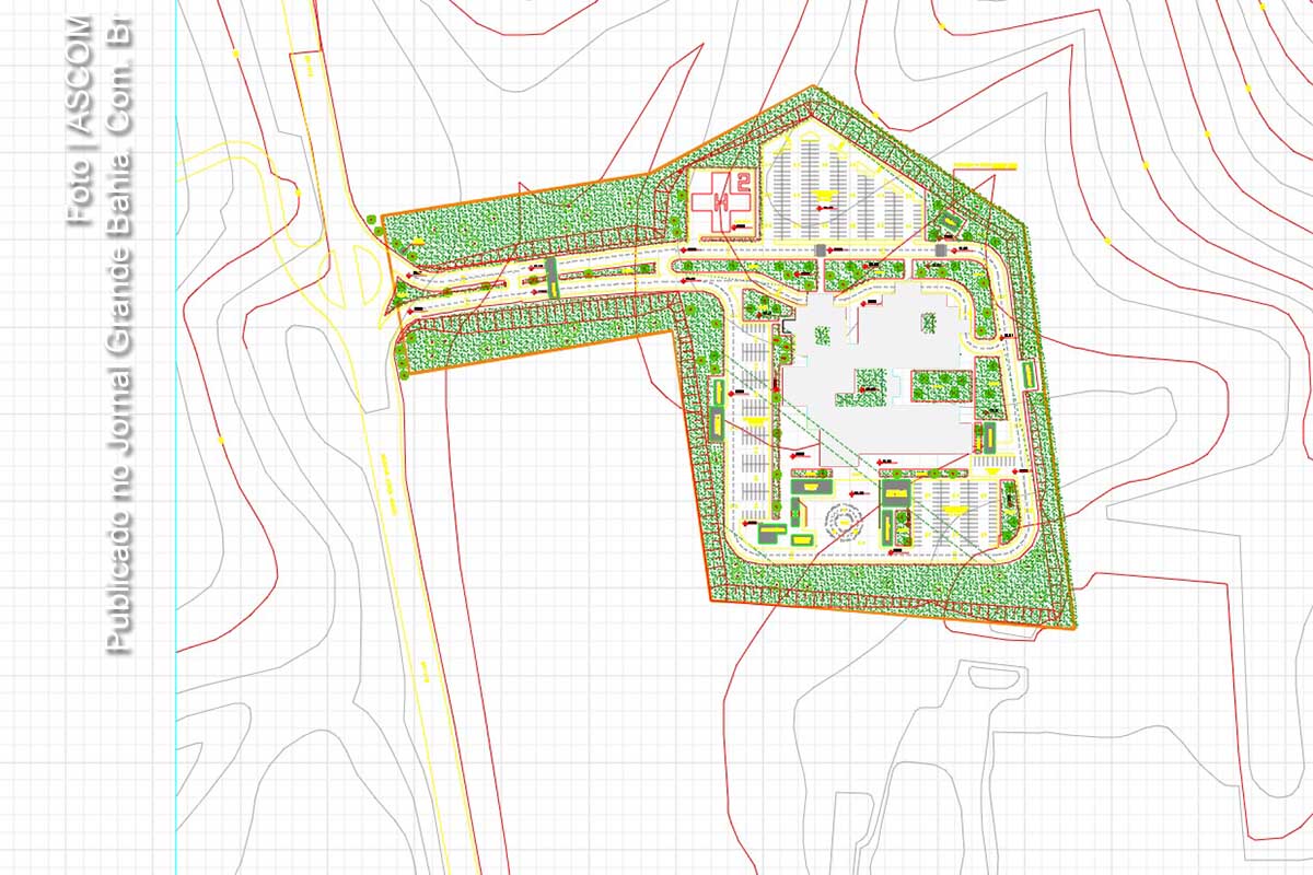 Planta baixa do Hospital de Ilhéus (Hospital da Costa do Cacau).