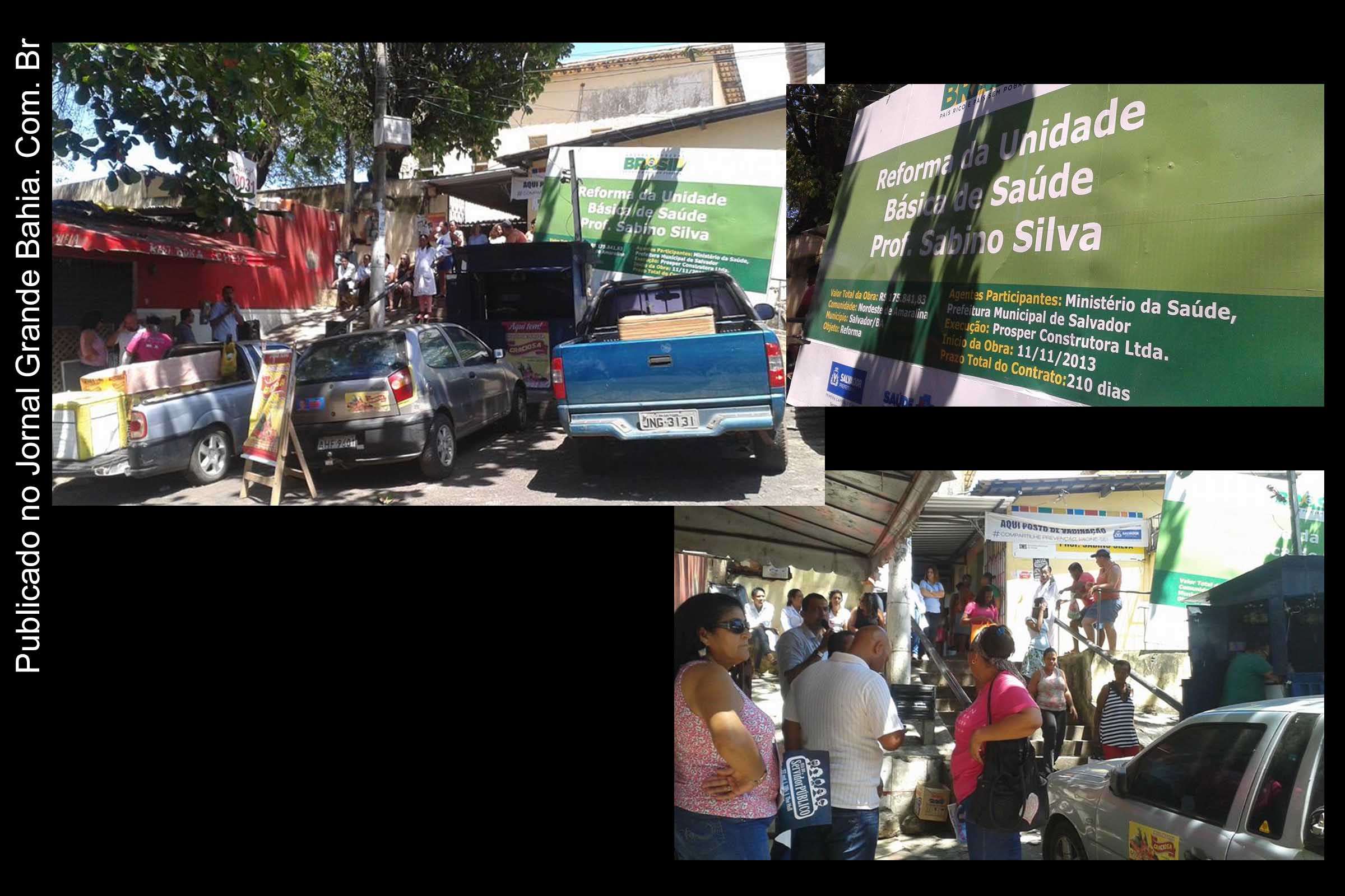Posto de Saúde do Nordeste de Amaralina em Salvador, população reclama do descaso da administração do prefeito ACM Neto.