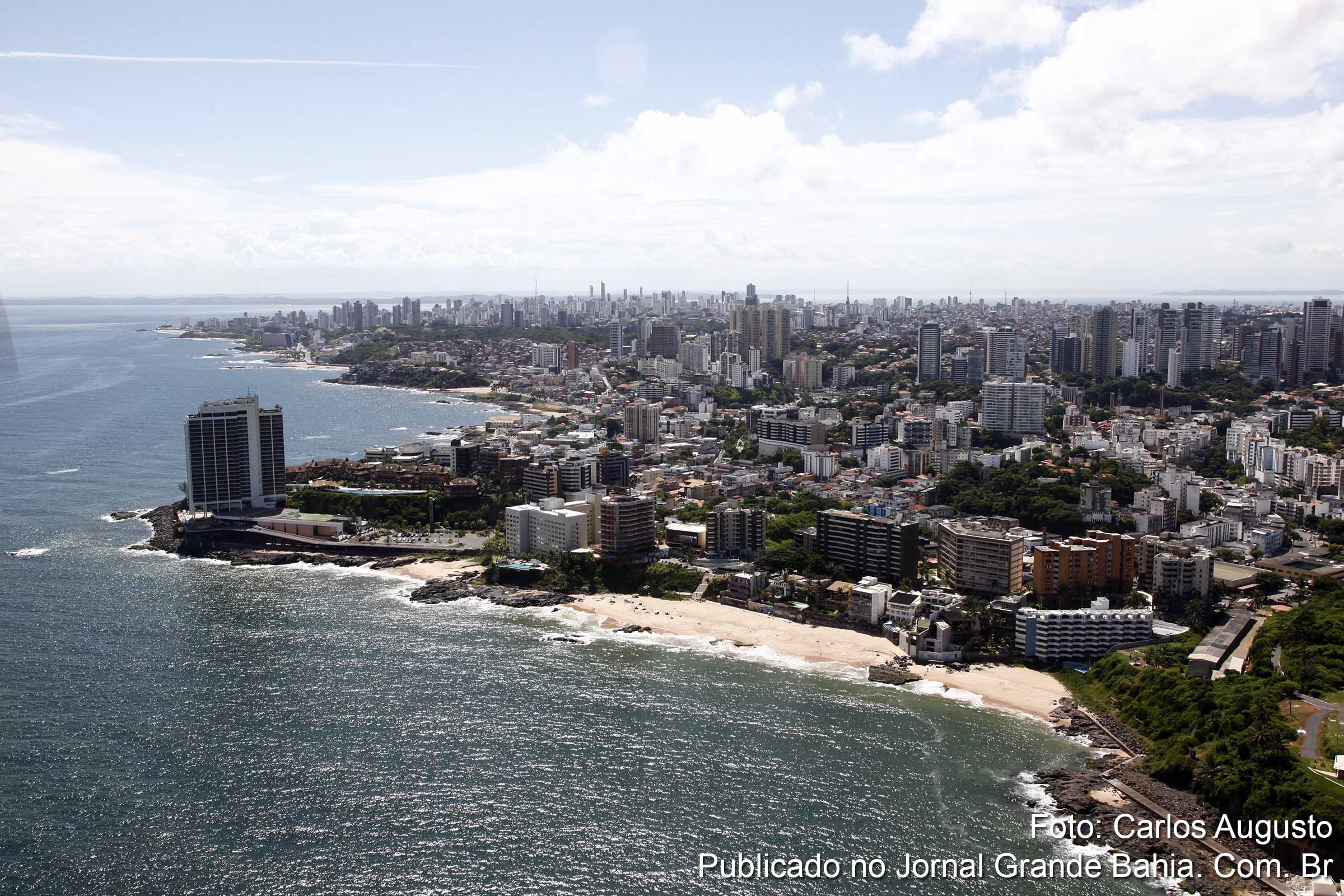 Vista aérea de Salvador. (Foto: Carlos Augusto | Jornal Grande Bahia)