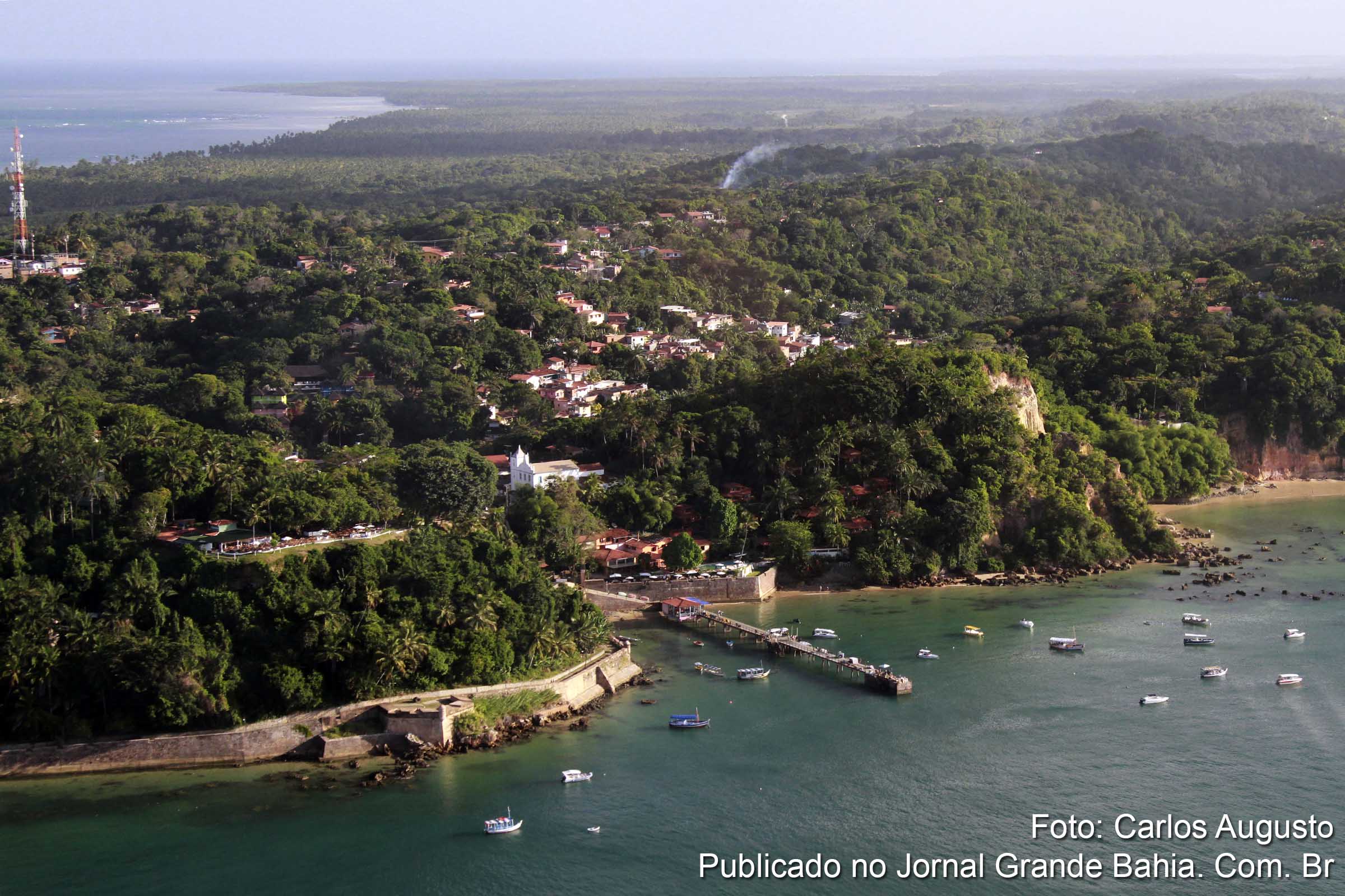 Vista aérea da Costa do Descobrimento na Bahia. (Foto: Carlos Augusto | Jornal Grande Bahia)