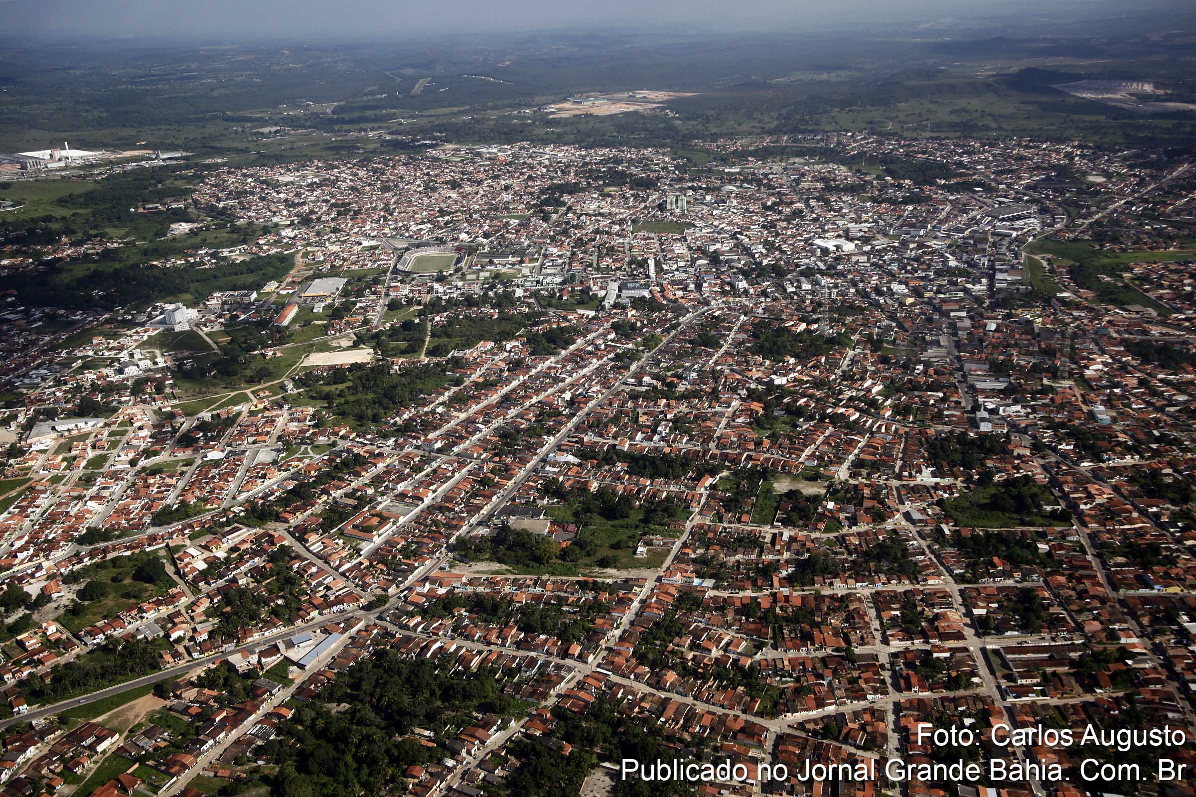 Vista aérea de Alagoinhas. (Foto: Carlos Augusto | Jornal Grande Bahia)