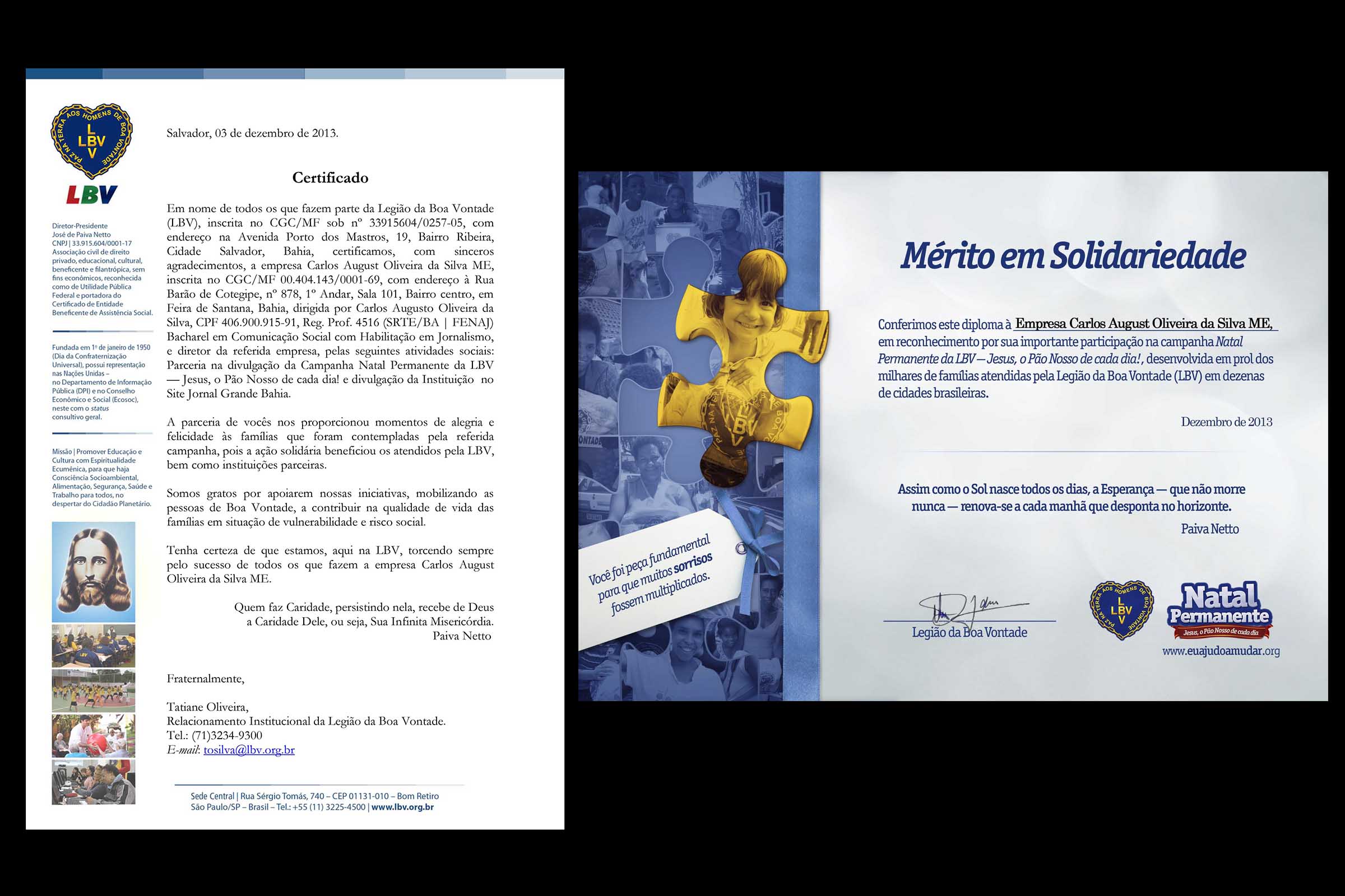 Instituições reconhecem apoio do Jornal Grande Bahia às questões sociais