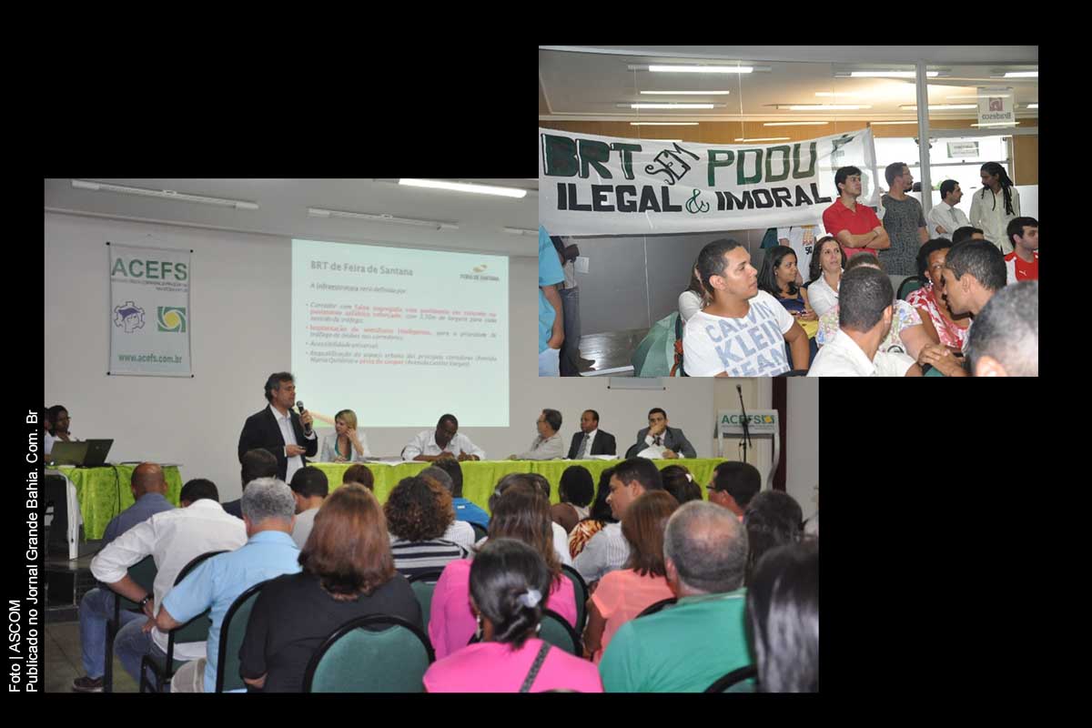 Deputado Zé Neto protesta sobre forma de participação popular na audiência pública que debateu BRT de Feira de Santana