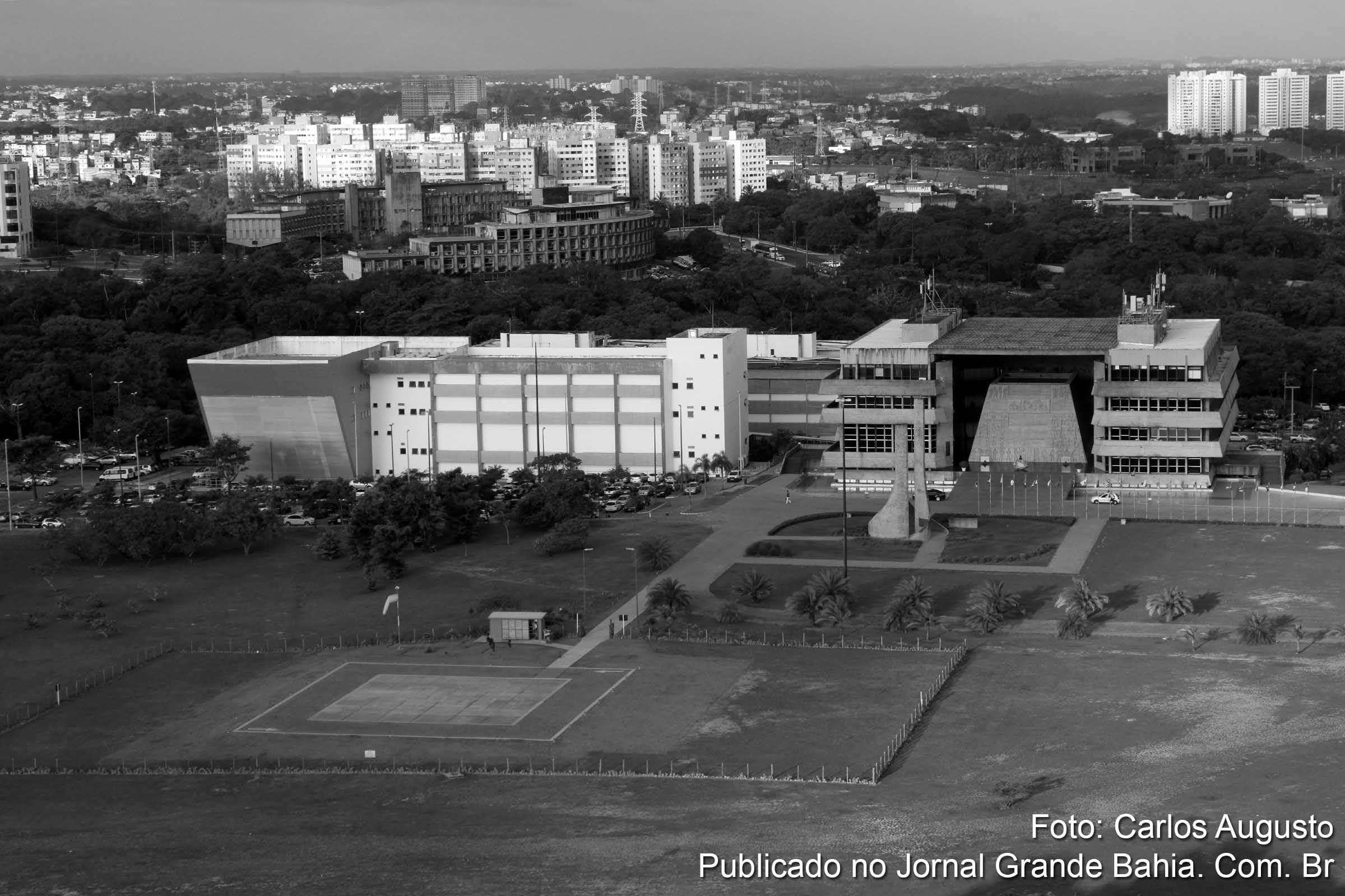 Vista aérea da Assembleia Legislativa da Bahia.