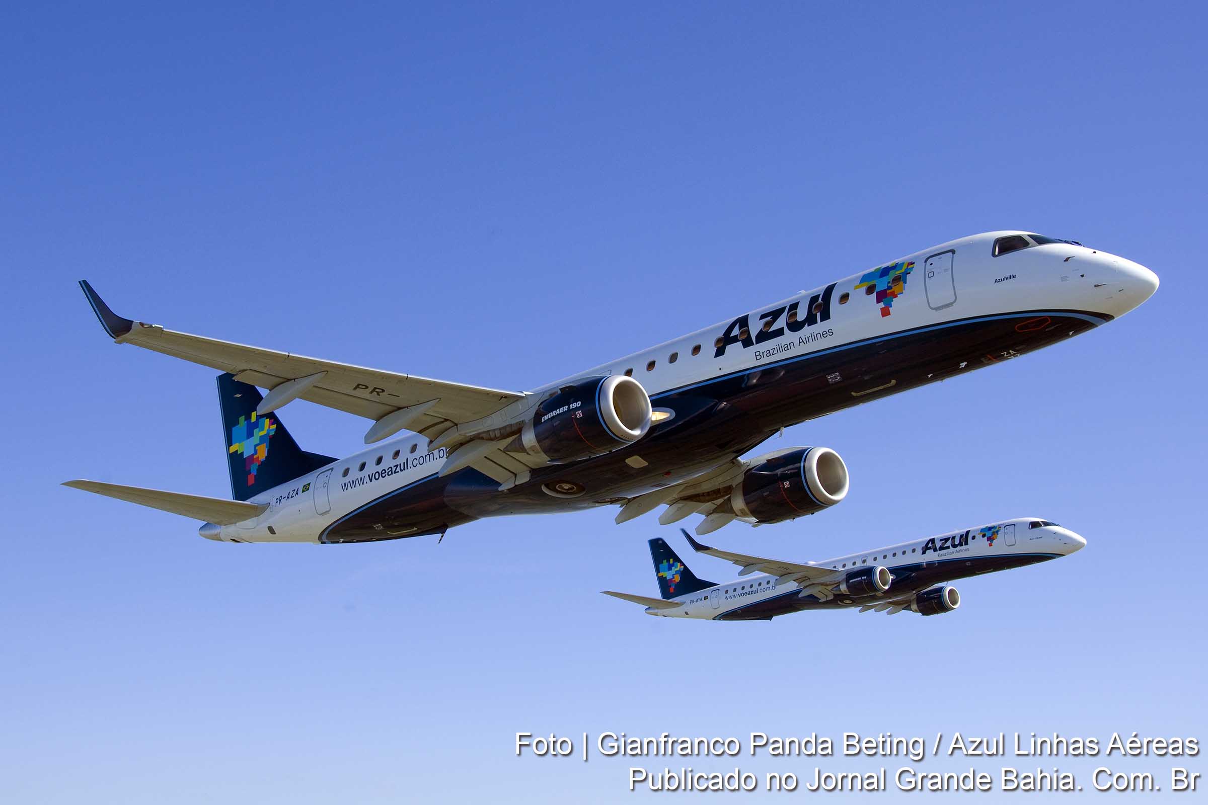 Azul Linhas Aéreas. inaugura voo Campinas - Feira de Santana - Campinas.