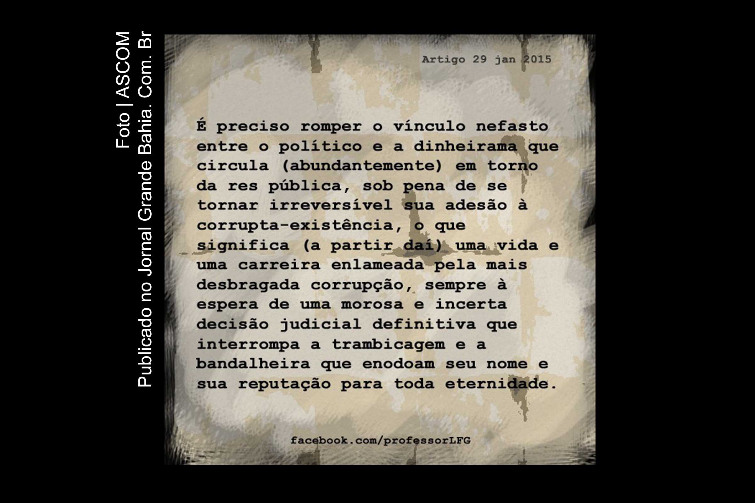 Artigo de Luiz Flávio Gomes aborda o fim da reeleição, fim do político profissional, e a PEC 50/2015.