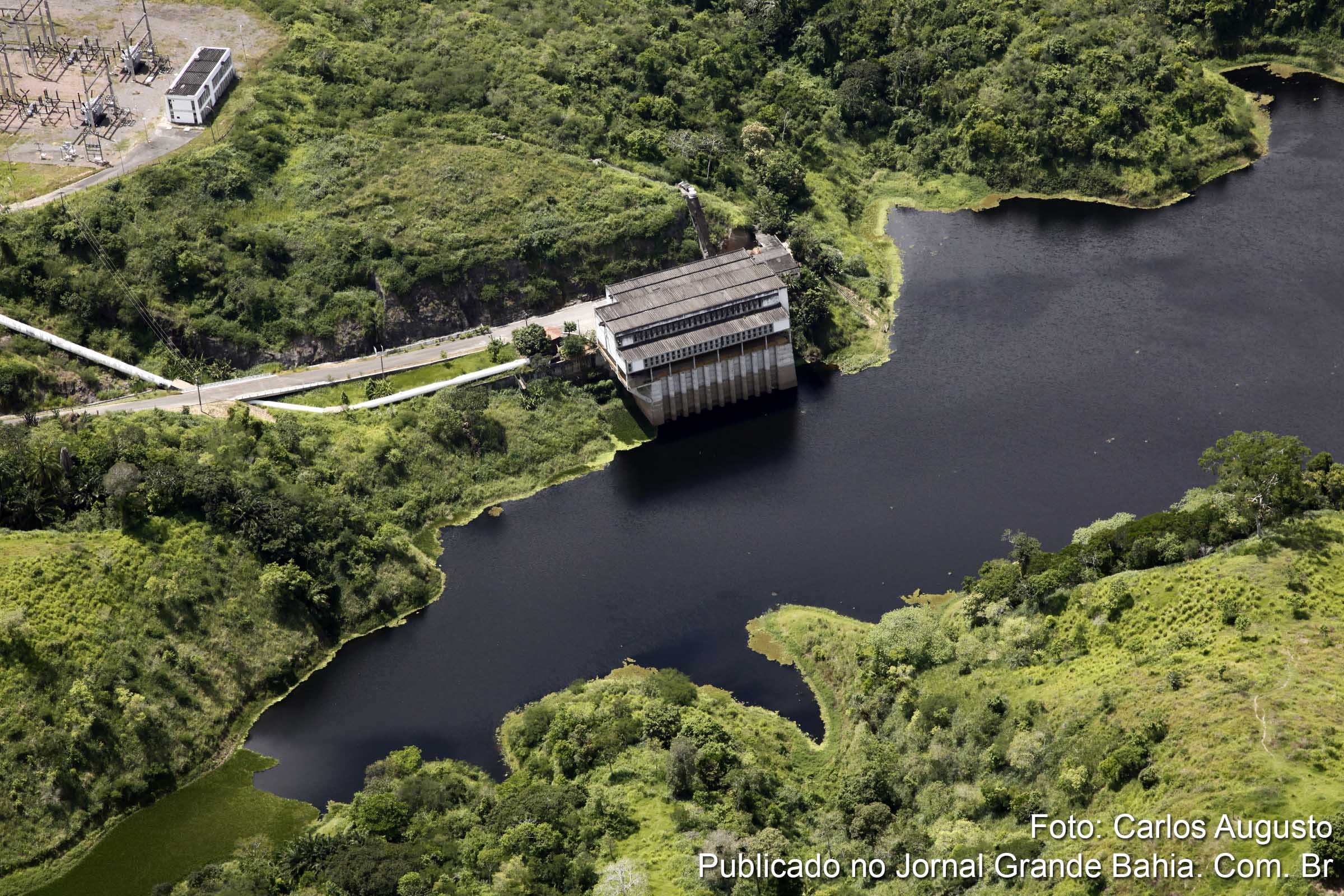 Estação da Embasa para captação de água da barragem de Pedra do Cavalo. Com o tema “Água vale mais do que você imagina”, Embasa alerta sobre o uso sustentável do recurso e economia da conta. (Foto: Carlos Augusto | Jornal Grande Bahia)