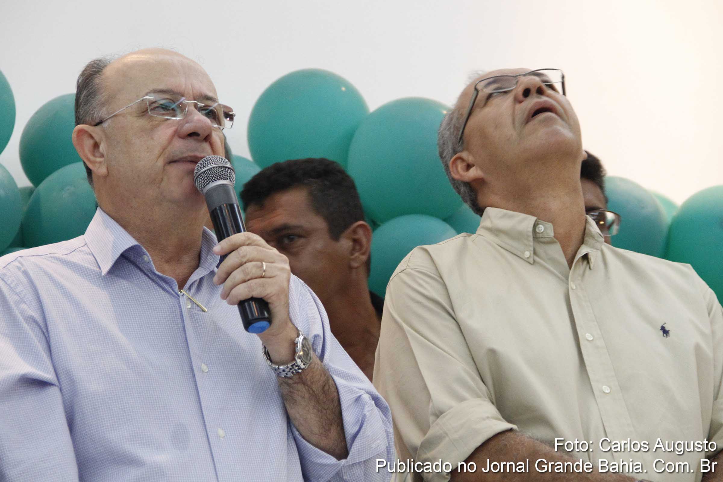 Prefeito José Ronaldo e o deputado Carlos Geilson. Aliança política entre Democratas e PTN, em Feira de Santana, permanece incógnita.