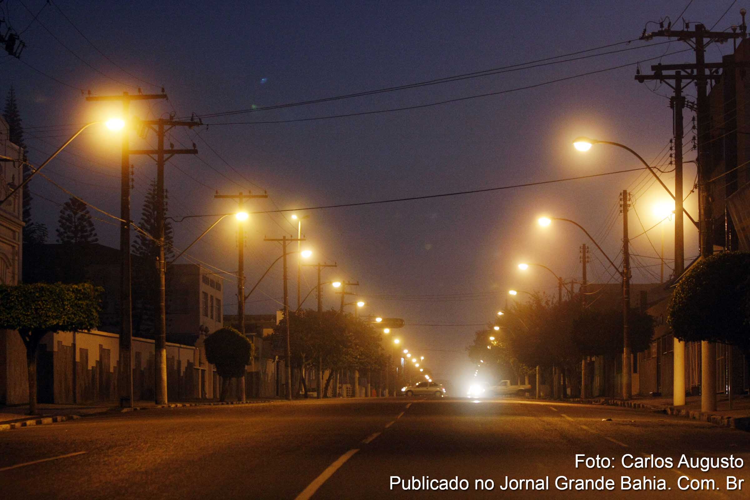 Prefeituras assumem manutenção da iluminação pública. (Foto: Carlos Augusto | Jornal Grande Bahia)