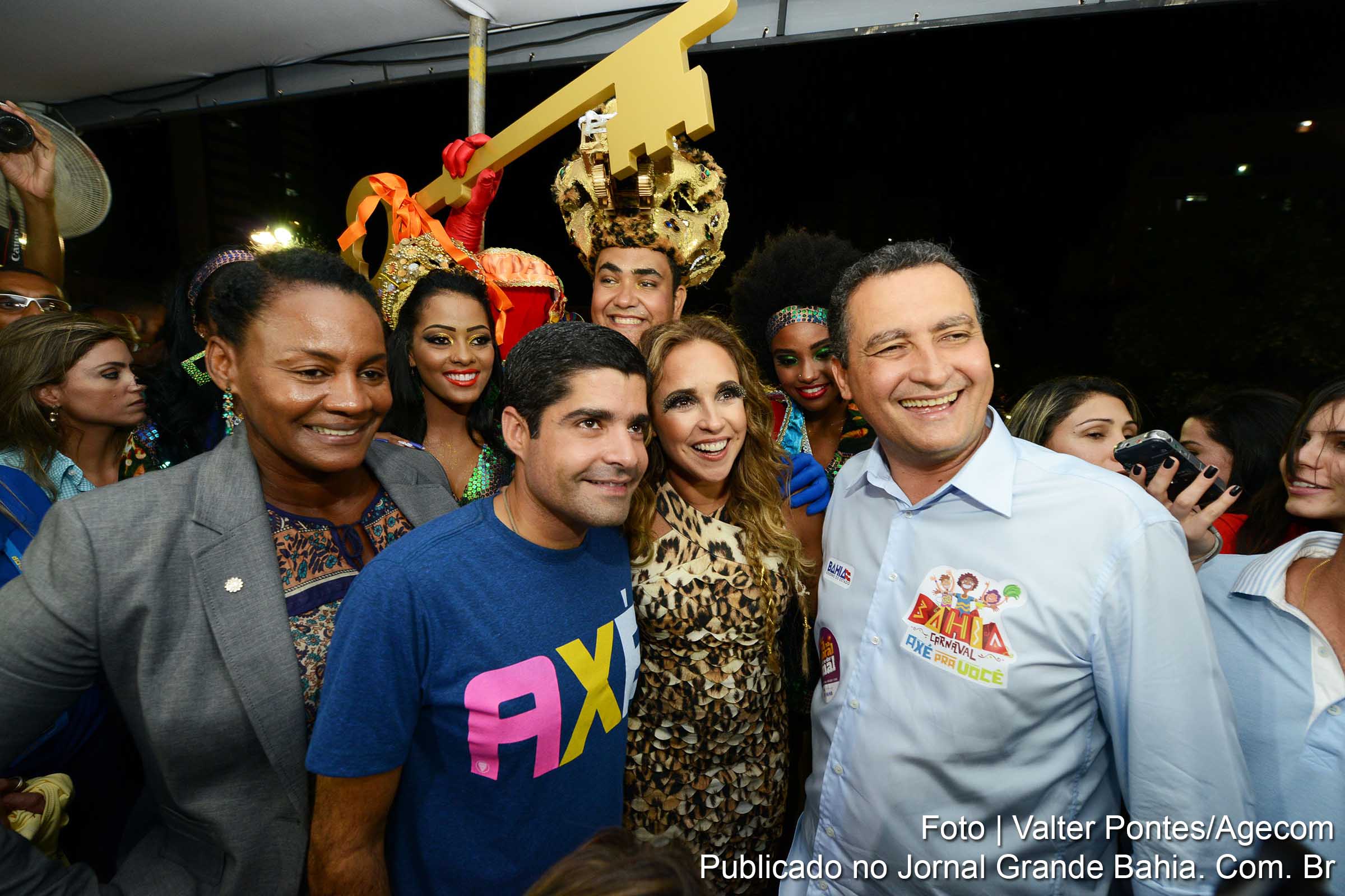 Prefeito ACM Neto e o governador Rui Costa. União entre município e governo do estado propiciou festa com melhor qualidade.