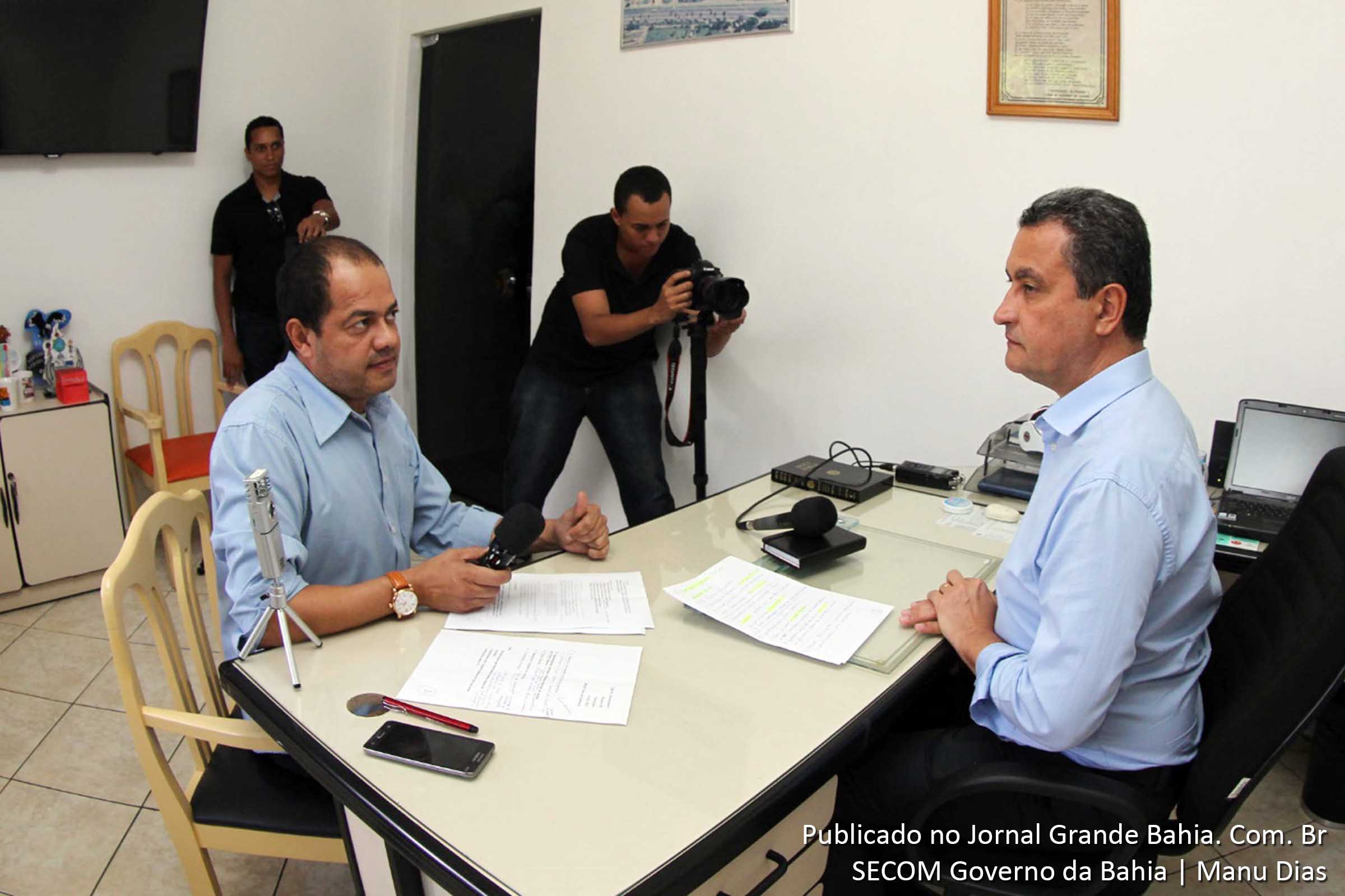 Edmundo Filho grava, em Feira de Santana, com governador Rui Costa programa Edmundo Filho grava, em Feira de Santana, com governador Rui Costa programa 'Diga Aí, Governador!'.
