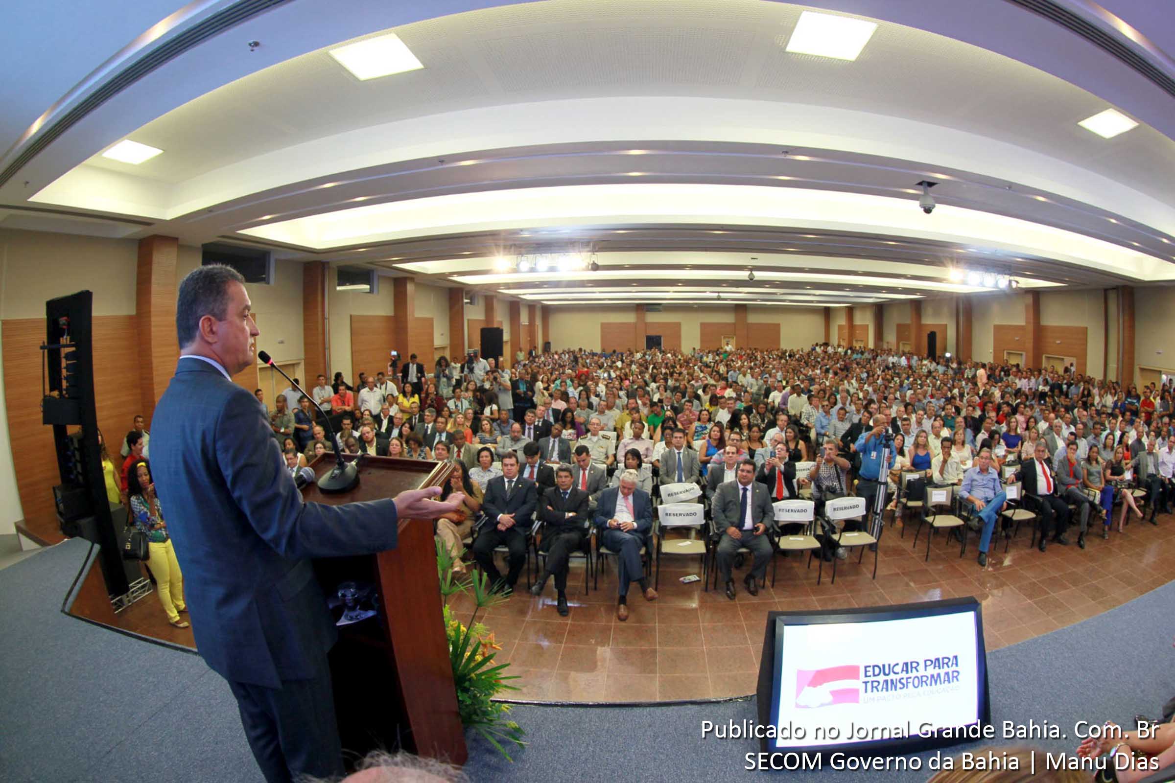 Governador Rui Costa lança o programa 'Educar para Transformar - Pacto Pela Educação'.
