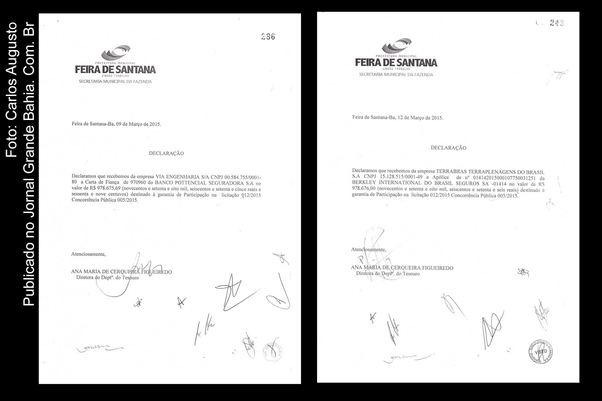 Denúncia de vício na licitação do BRT de Feira de Santana conduz a suspeita do processo