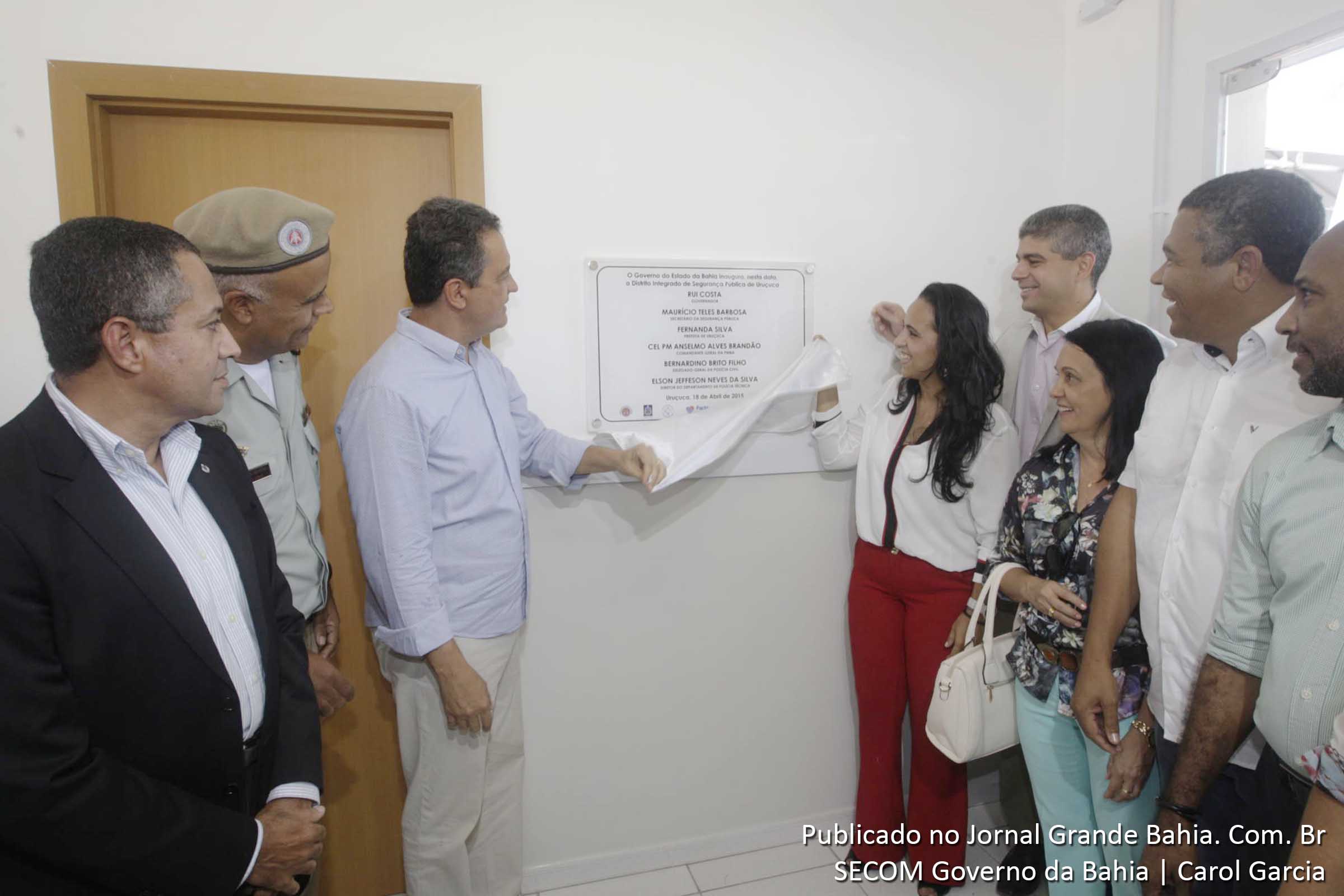 Governador Rui Costa inaugura o Distrito Integrado de Segurança Pública (DISEP) em Uruçuca.