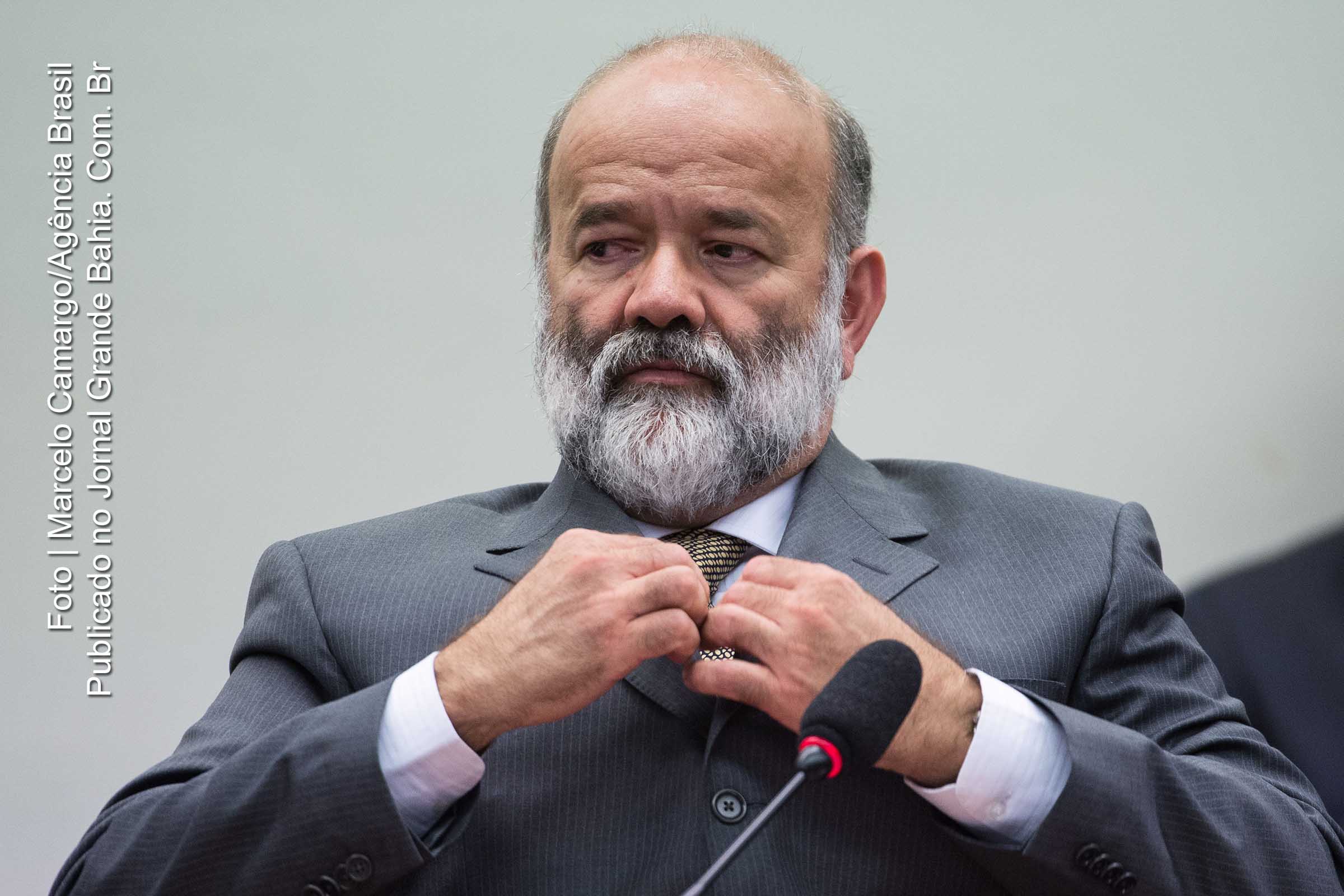 O tesoureiro do PT, João Vaccari Neto, durante depoimento na CPI da Petrobras, na Câmara dos Deputados.