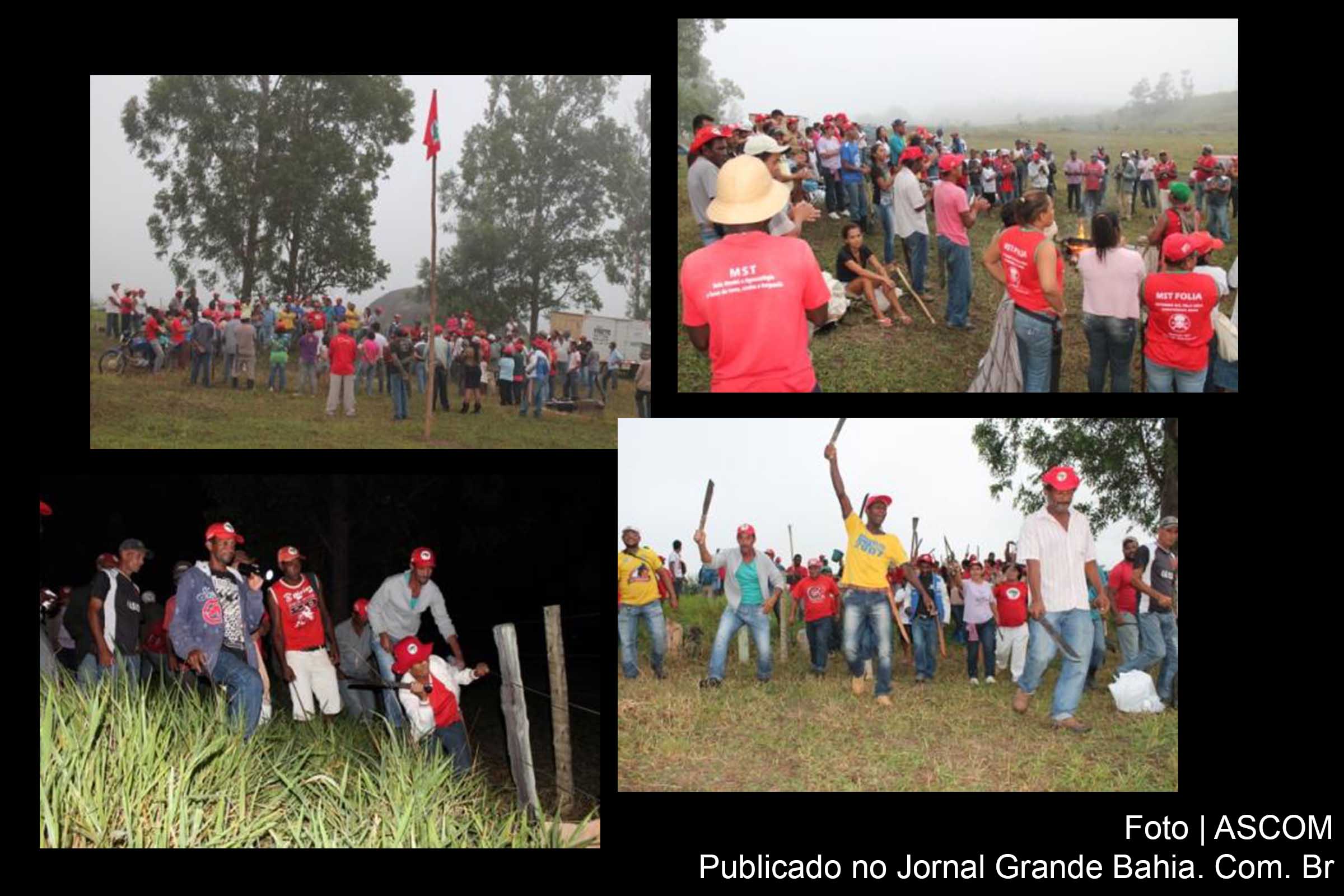 MST ocupa 22 fazendas na Bahia.
