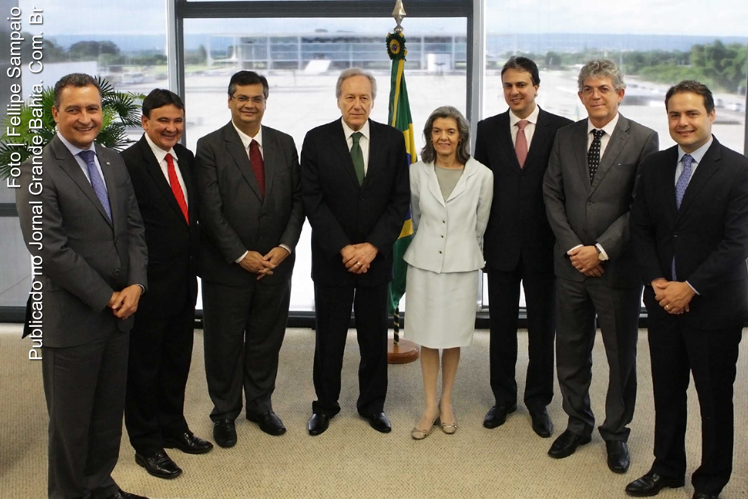 Presidente e vice-presidente do STF receberam em audiência seis governadores da Região do Nordeste.