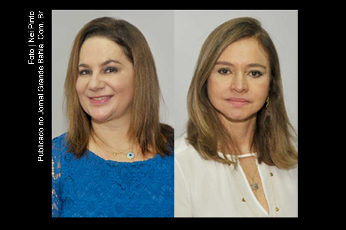 Magistradas Maria de Lourdes Pinho Medauar Silva e Carmen Lúcia dos Santos Pinheiro.