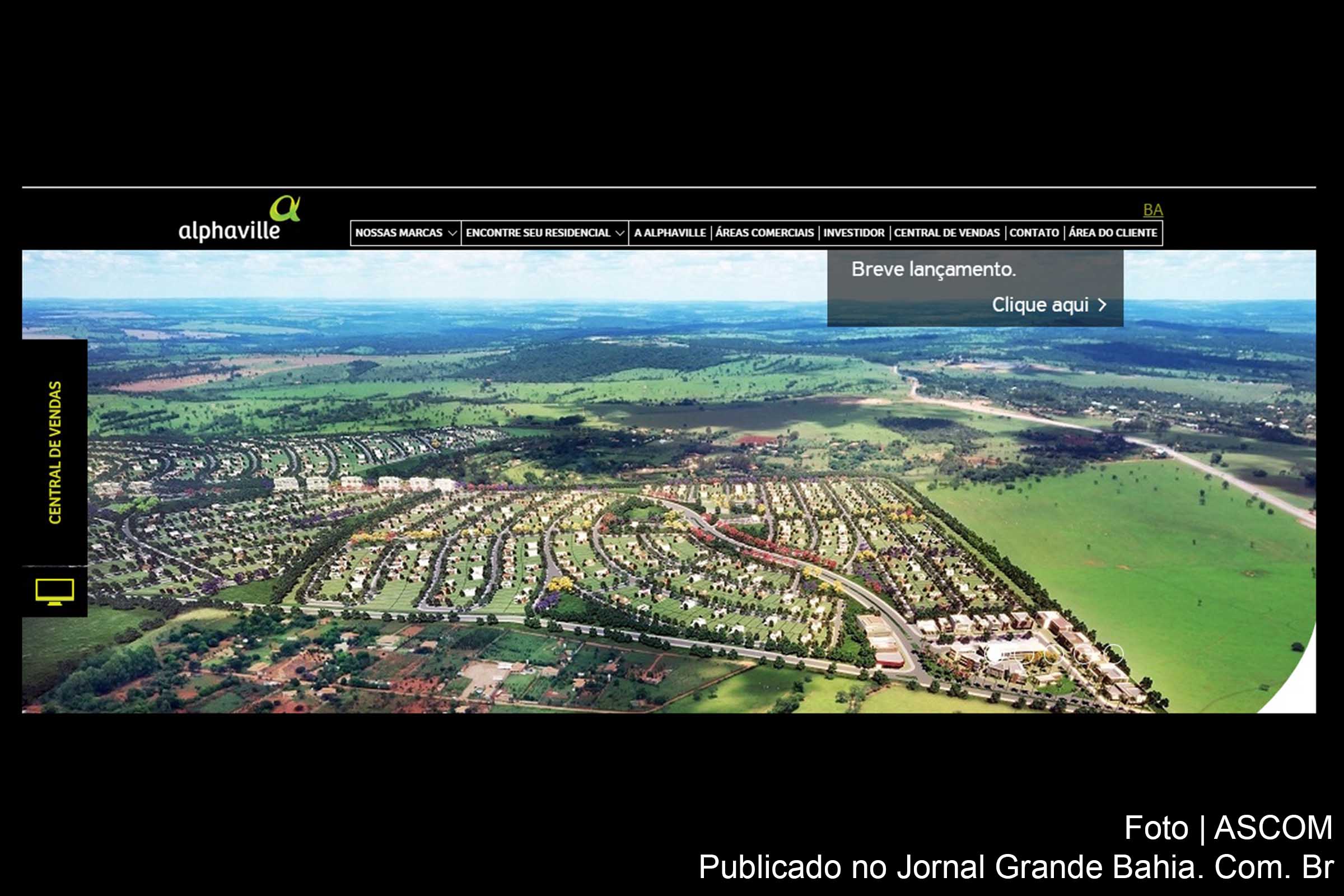 Nova página da Alphaville Urbanizadora permite o contato direto com a equipe da empresa, possibilitando até iniciar negociações em ambiente digital.