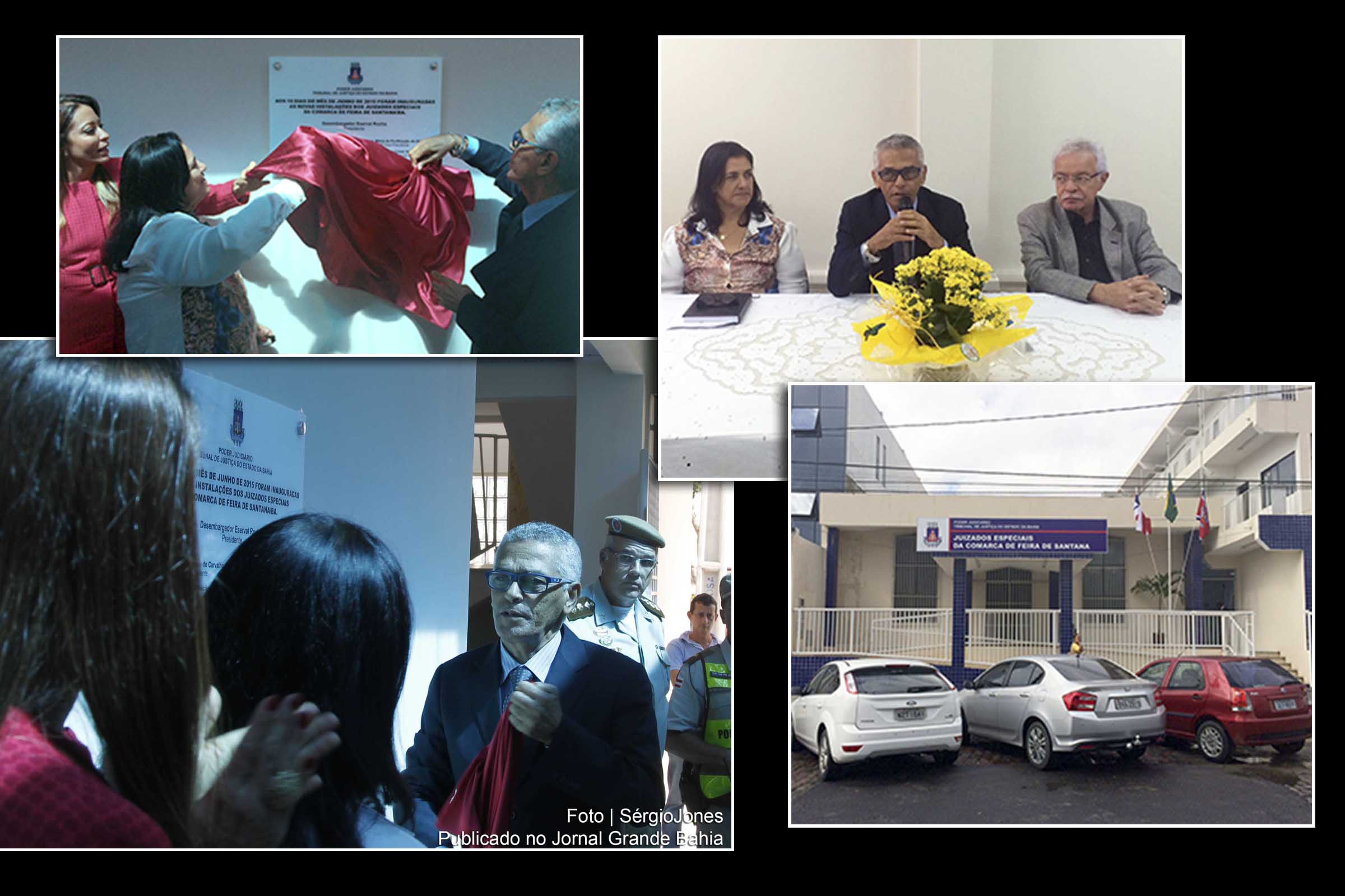 Cenas da inauguração do Fórum dos Juizados Especiais de Feira de Santana.