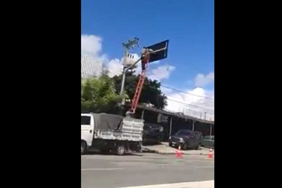 Radar instalado em Fortaleza é divulgado na internet como se fosse em Feira de Santana. Imagem circula nas redes sociais.