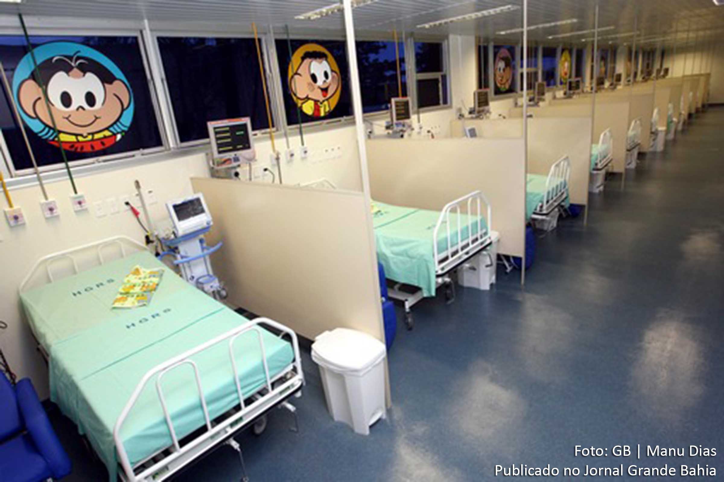 Criação de mais leitos de UTI pediátrica na Bahia.