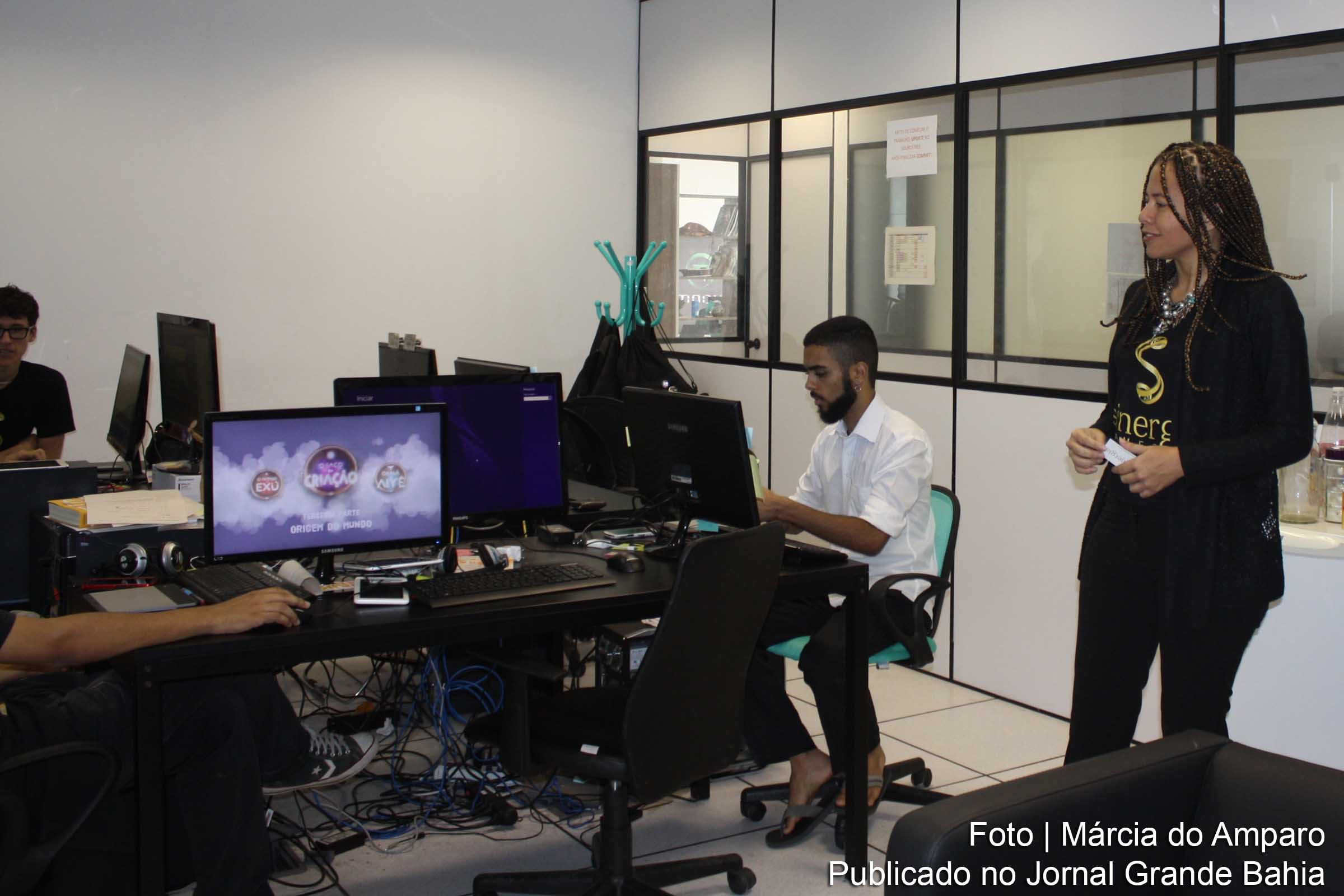 Empresa do Parque Tecnológico da Bahia produz inovação no setor de games.