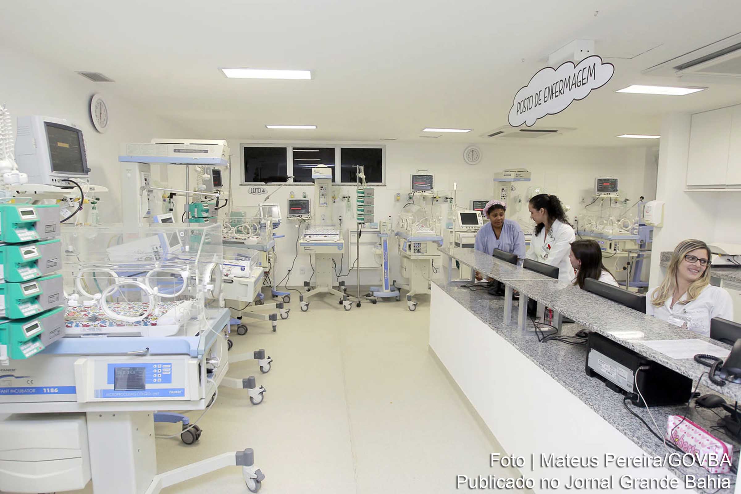 UTI Neonatal do hospital Martagão Gesteira inaugurada pelo governador Rui Costa.
