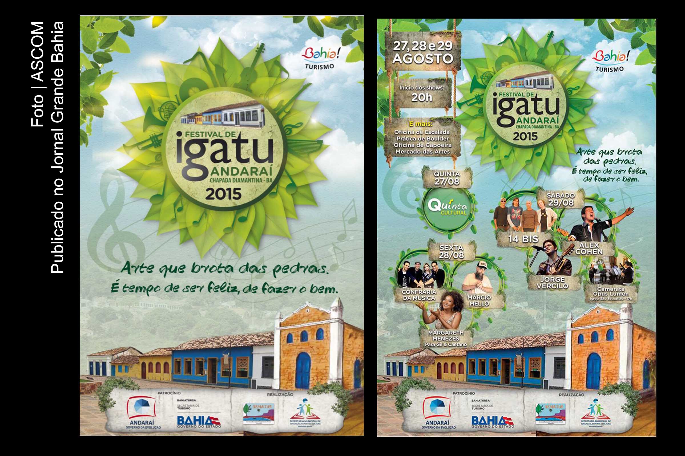 Cartaz da edição 2015 do festival de Igatu.