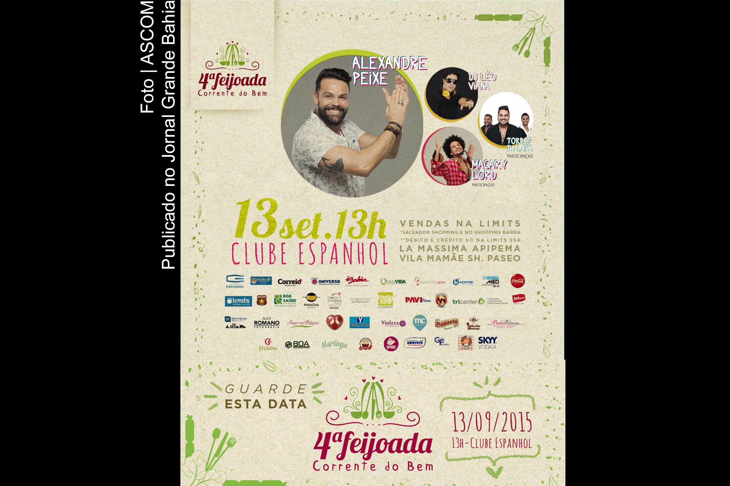 Cataz da 4º Feijoada Corente do Bem.